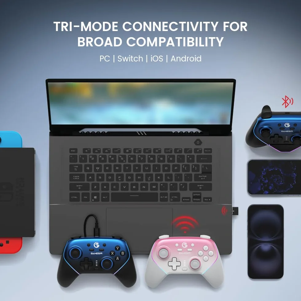 GameSir Super Nova Bezprzewodowy Kontroler 1000 Hz z Stacją Ładującą Switch/Switch 2 PC