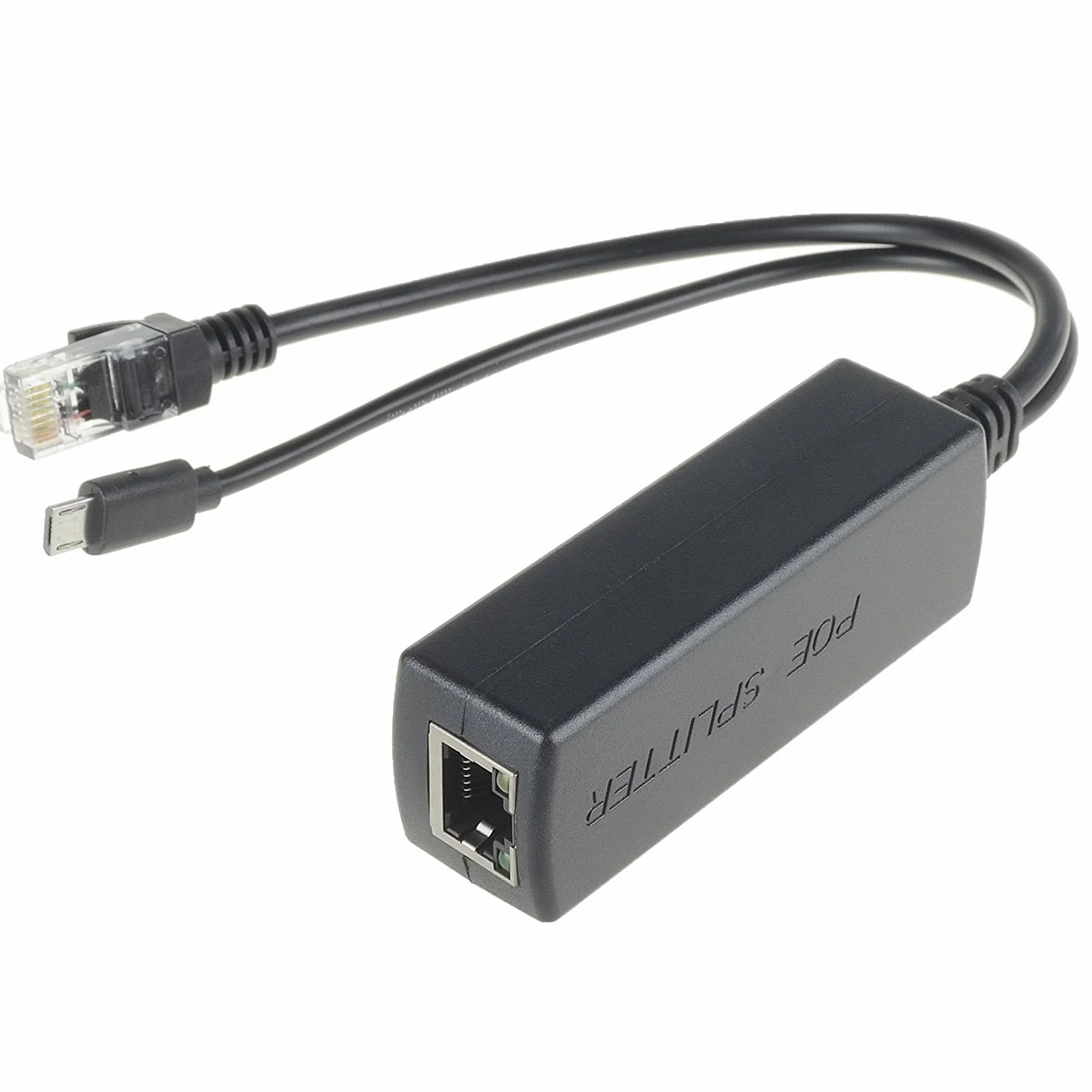 Gigabit Ethernet Active PoE Splitter 5 V Micro USB do Raspberry Pi B B+ 2 3