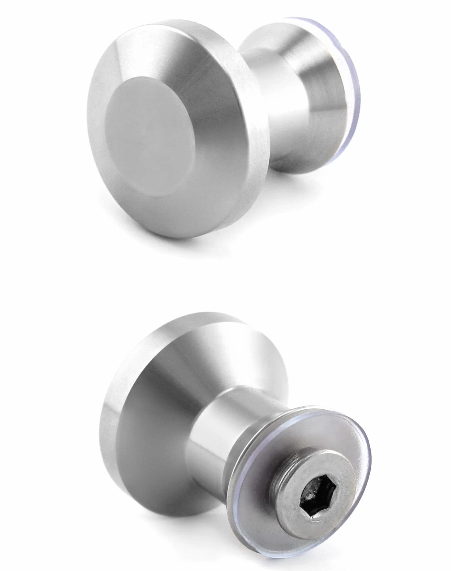 QWORK® 1 para podwójna gałka do drzwi prysznicowych, klamka do drzwi klamka do drzwi prysznicowych, szklane klamki do drzwi prysznicowych ze stali nierdzewnej 304, gałka do łazienki z prysznicem, gałka do drzwi prysznicowych, okucia klamka do drzwi, okrąg
