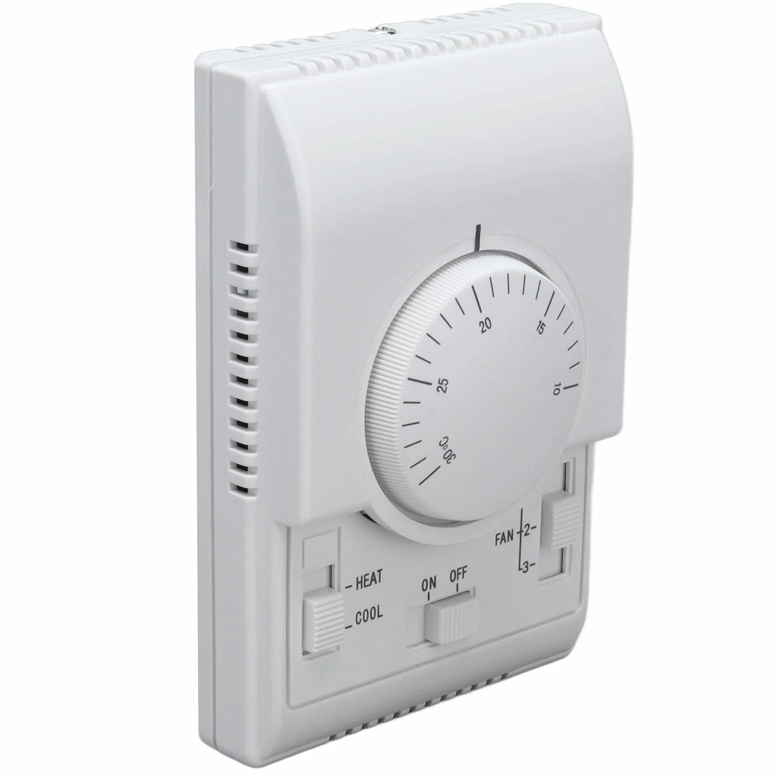 Termostat Termostatu Centralnej Klimatyzacji 110-220 V, Dwukierunkowe Sterowanie Mechaniczne, Dwukierunkowy Regulator Przełącznika Centralnego Ogrzewania i Chłodzenia, Wbudowana Instalacja