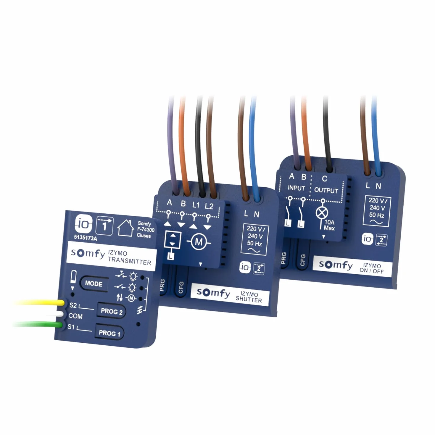 Somfy oświetlenie mikro-odbiornik Izymo Dimming IO-HomeControl kompatybilny z Tahoma