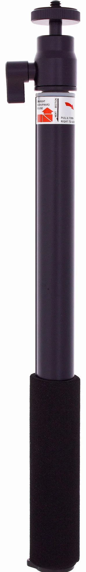 Duży U-Shot 1,5 m przedłużenie monochromatyczne monopod teleskopowy drążek kamery - czarny