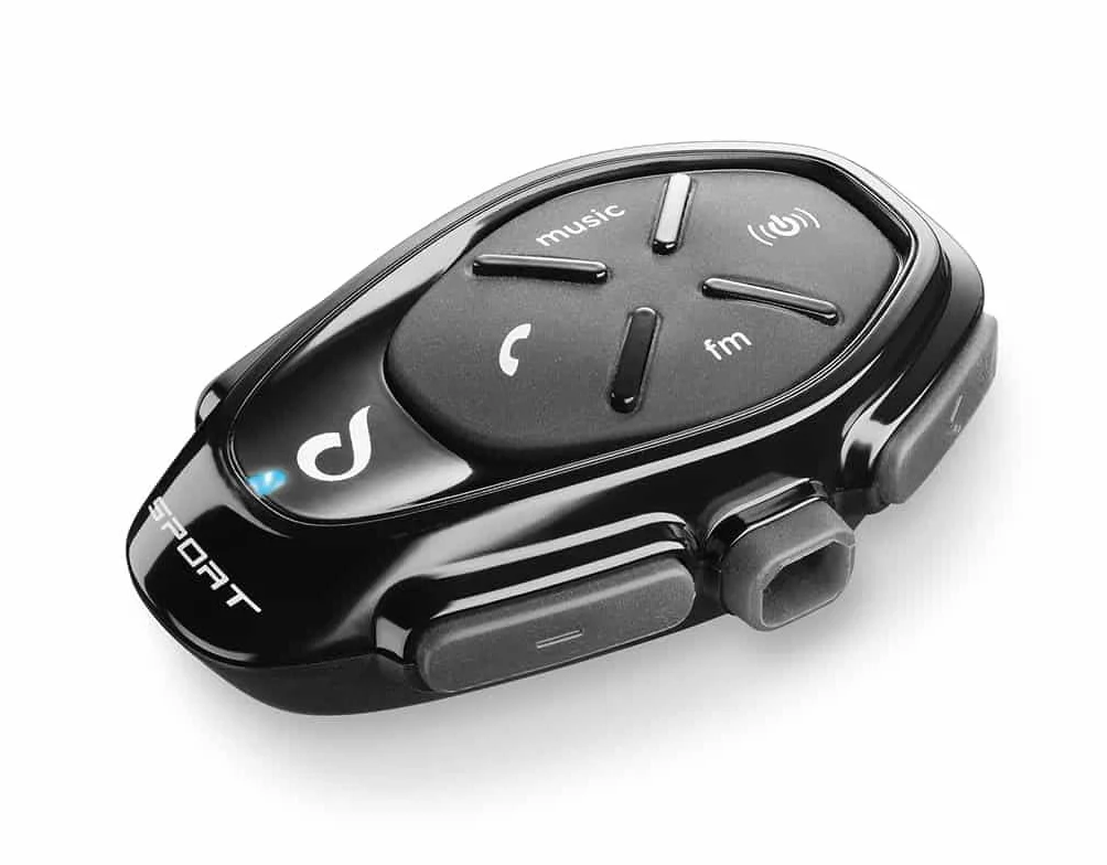 Interphone Cellularline SPORT DOUBLE Bluetooth Interkom kask motocyklowy do 4 motocyklistów 1 km 20h wodoodporny