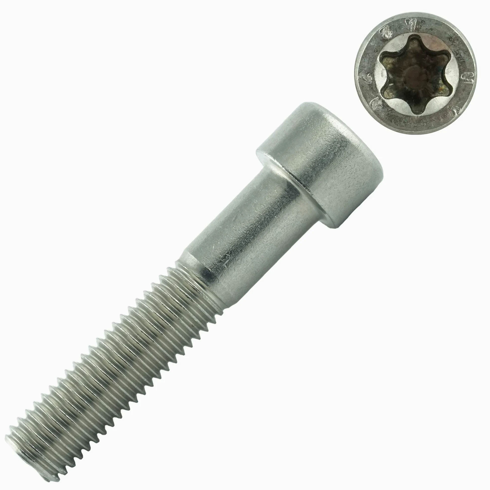 Śruby cylindryczne z gniazdem sześciokątnym TX M8 x 35 mm (100 sztuk) - śruby z łbem walcowym śruby ISO 14579 - DIN 912 śruby gwintowane - stal szlachetna A2 V2A - nierdzewna