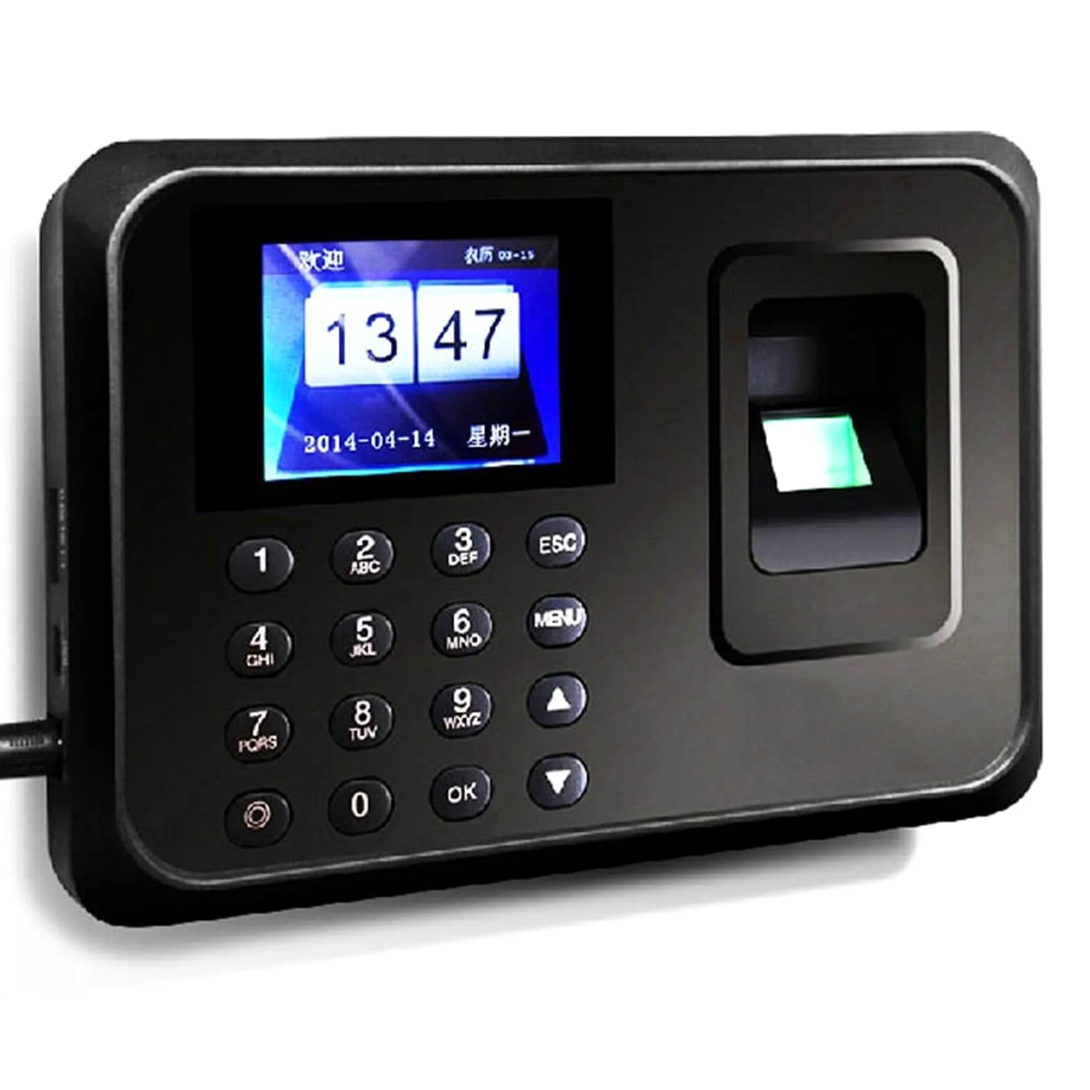 Zegar czasu pracy, Zegar czasu System frekwencji biometrycznych Usb. Reader odcisków palców Clock Pracownik Maszyna do sterowania Urządzenie elektroniczne dla firm, biura