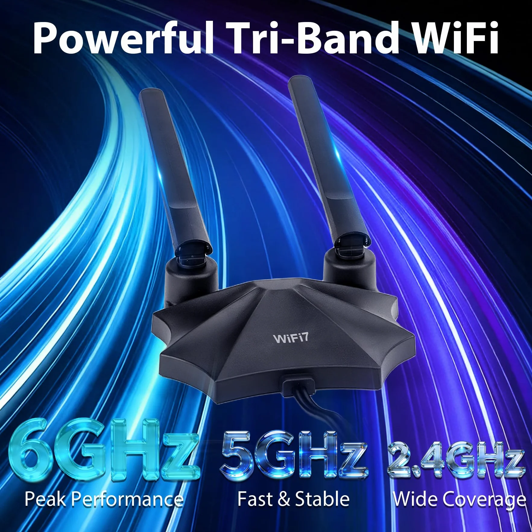Antena magnetyczna WiFi 7 dBi 9 dBi antena WLAN z wtyczką RP-SMA dla mężczyzn do WiFi 7/6E routera PC, komputera stacjonarnego, karty PCI-E, Asus Gigabyte, płyta główna do gier