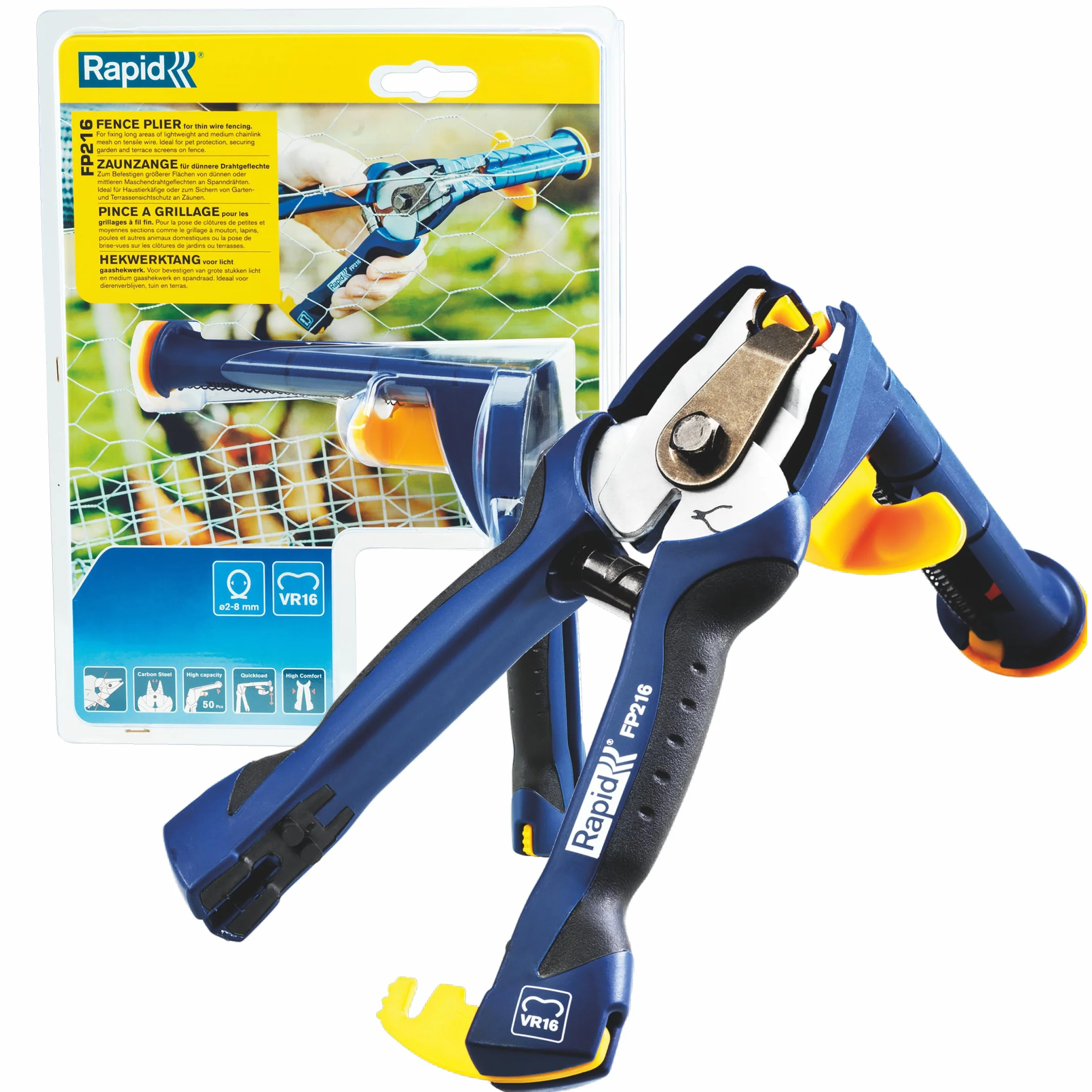 Rapid, Szczypce Rapid FP216, do Zszywek Zaciskowych VR16, Magazynek o Dużej Pojemności, Ergonomiczny Uchwyt, Łatwe Przechowywanie (23467900)
