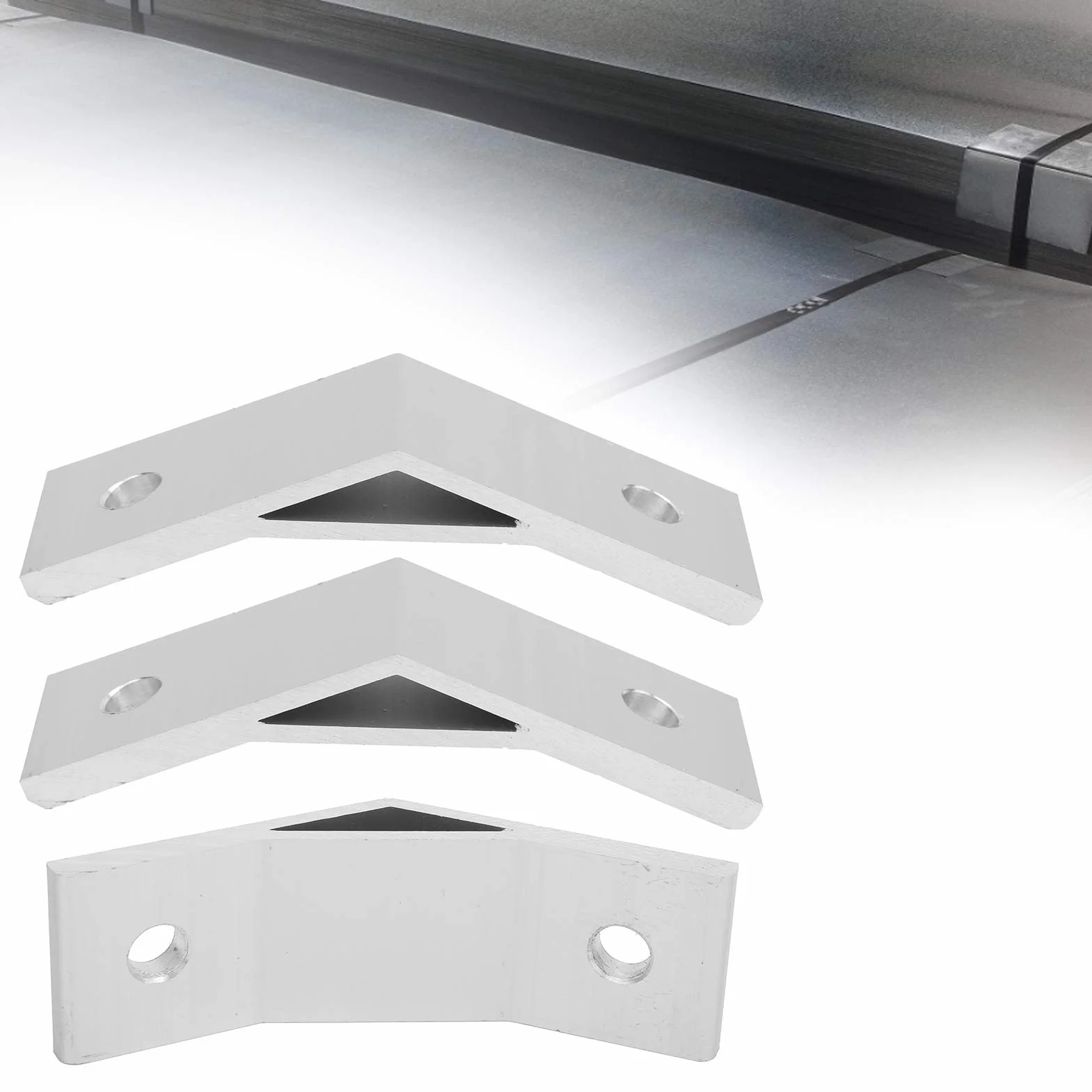 Wsporniki narożne aluminiowe 135 stopni, 10 szt. kątownik aluminiowy wspornik do profili, złącze narożne dla konstrukcji ramowych, sprzęt montażowy (4040-135 stopni)