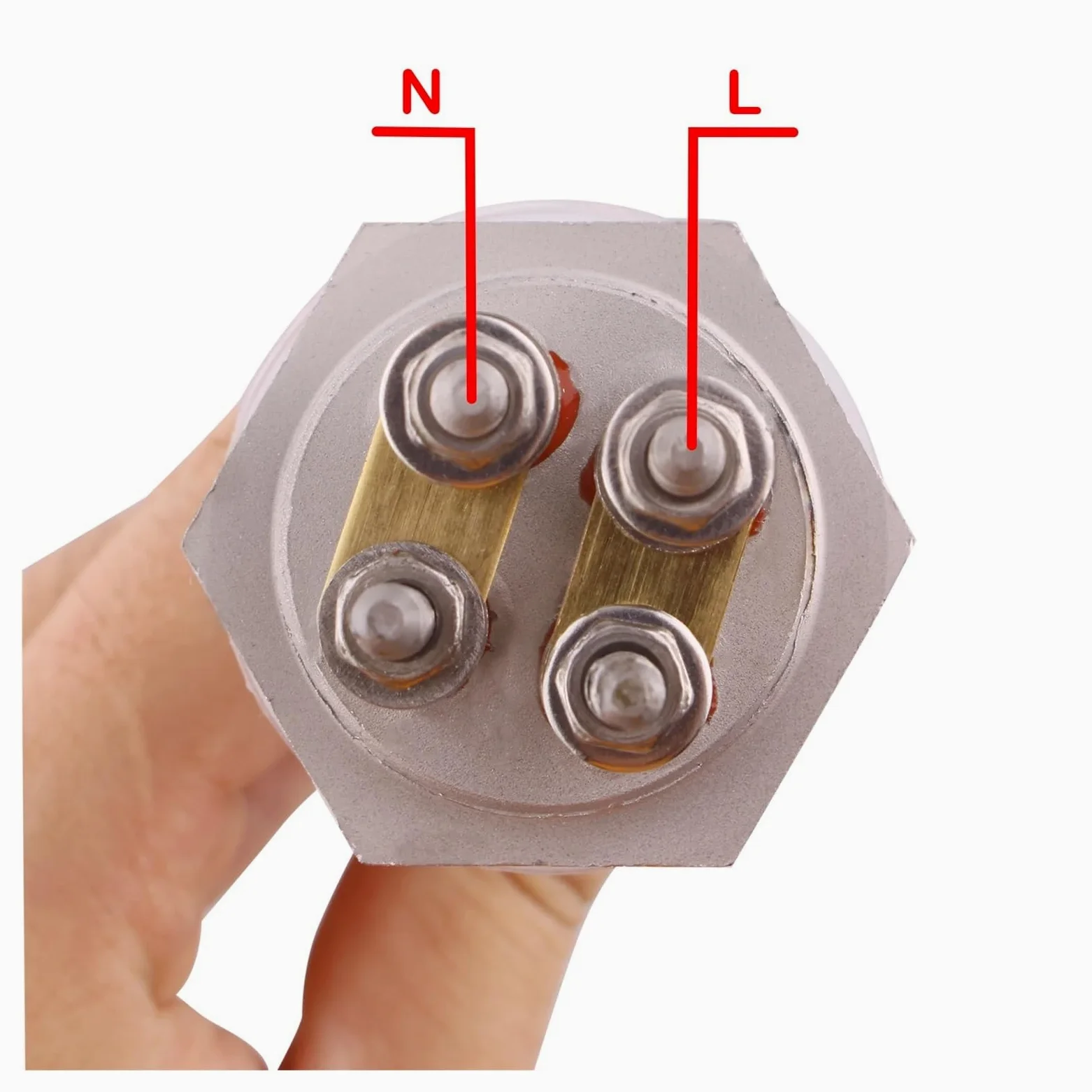 Rezystor do podgrzewacza wody, DN25 1-calowy element podgrzewacza wody BSP 220 V 1000 W / 1500 SUS304 Wielokolorowy(Silver,1000w)