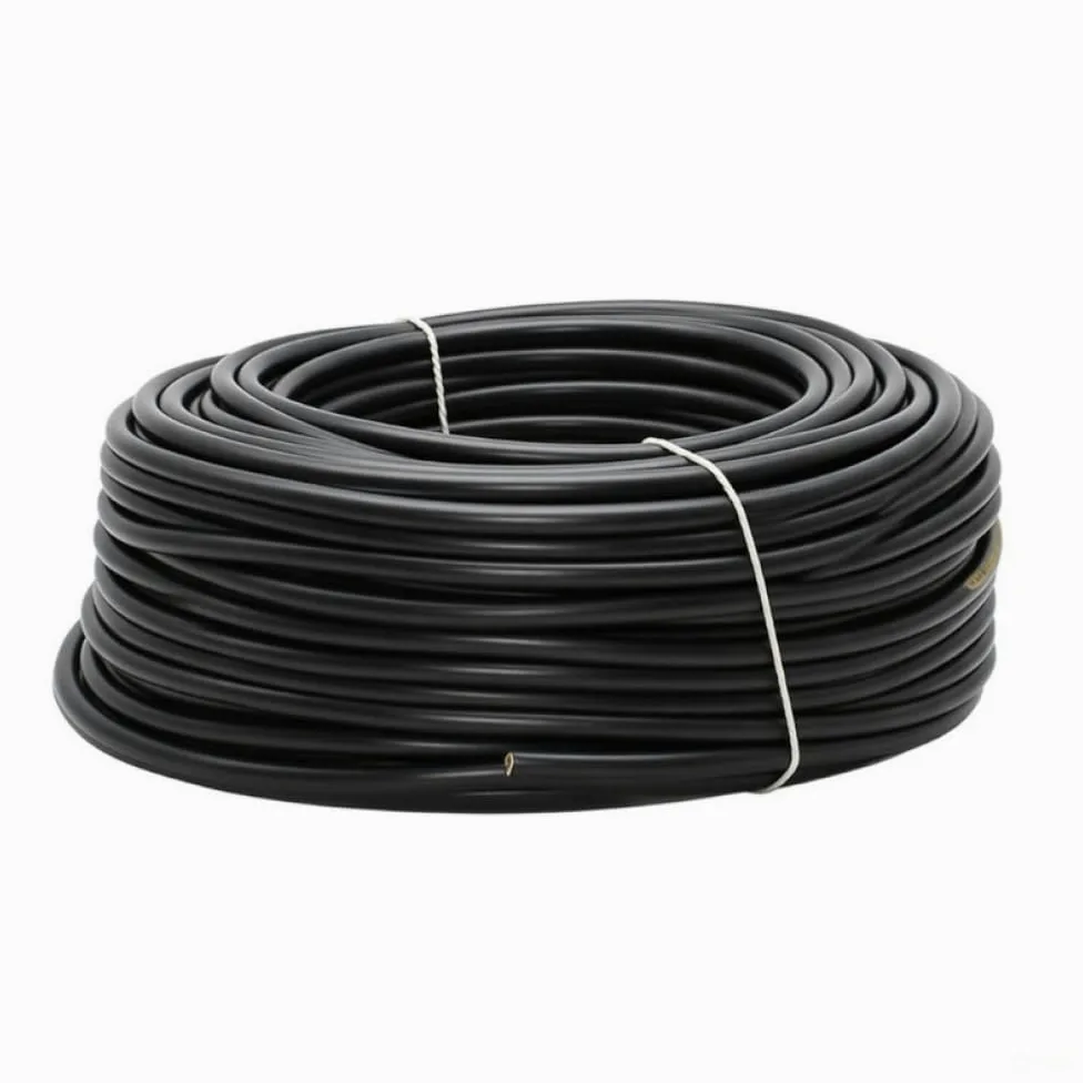 25 metrów, przewód elektryczny H05VV-F H05VVF 4 x 1,5 mm mm² 4G1.5, czarny, 4 przewody, 380 V 400 V CPR, zastosowanie wewnętrzne, zasilacz, przedłużacze, sprzęt AGD, wilgotne pomieszczenia