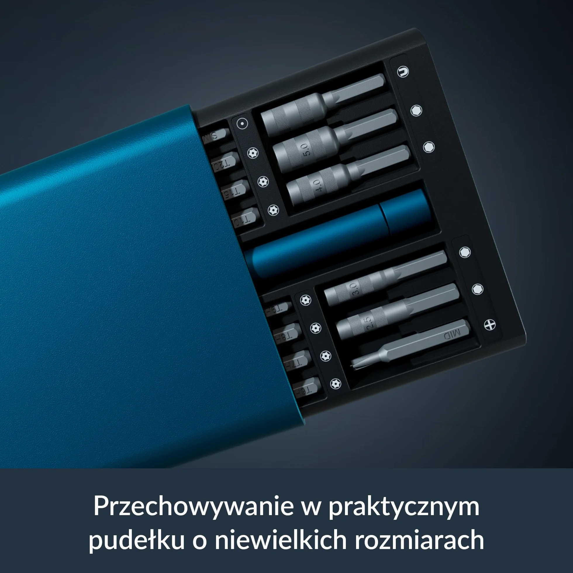ARCTIC Precision Screwdriver Toolkit - Zestaw wkrętaków precyzyjnych 62 w 1, śrubokręt krzyżakowy/gniazdowy/Torx/Pozidriv/Hex, aluminiowa obudowa, do elektroniki, laptopów, tabletów, komputerów