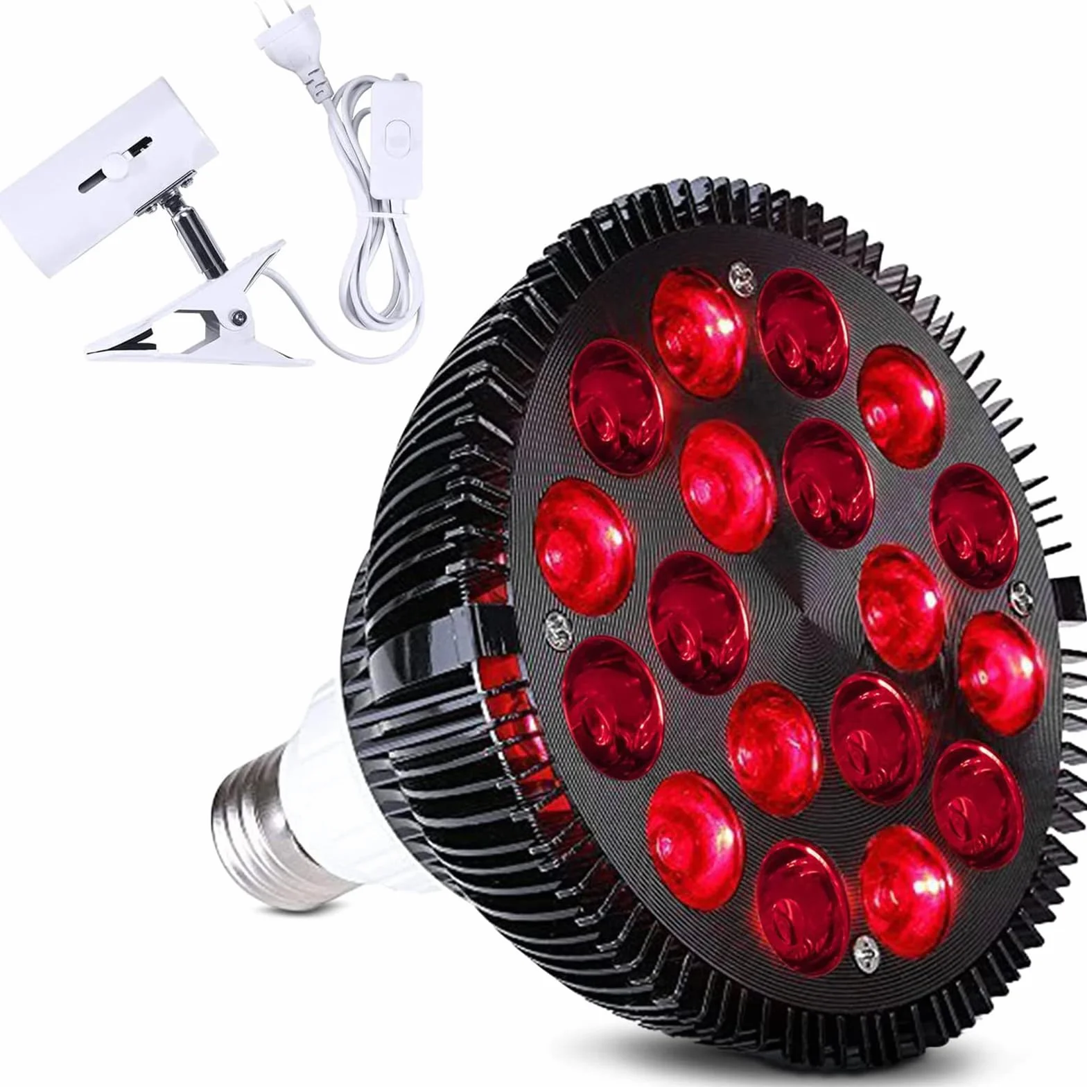 Lampa Do Opalania Twarzy LED, Lampy Opalające Do Domu (4,7 Cala * 4,8 Cala), 660 Nm (czerwone Światło) / 850 Nm (NIR), IP20, Rozpraszanie Ciepła, Do Pielęgnacji Twarzy,A