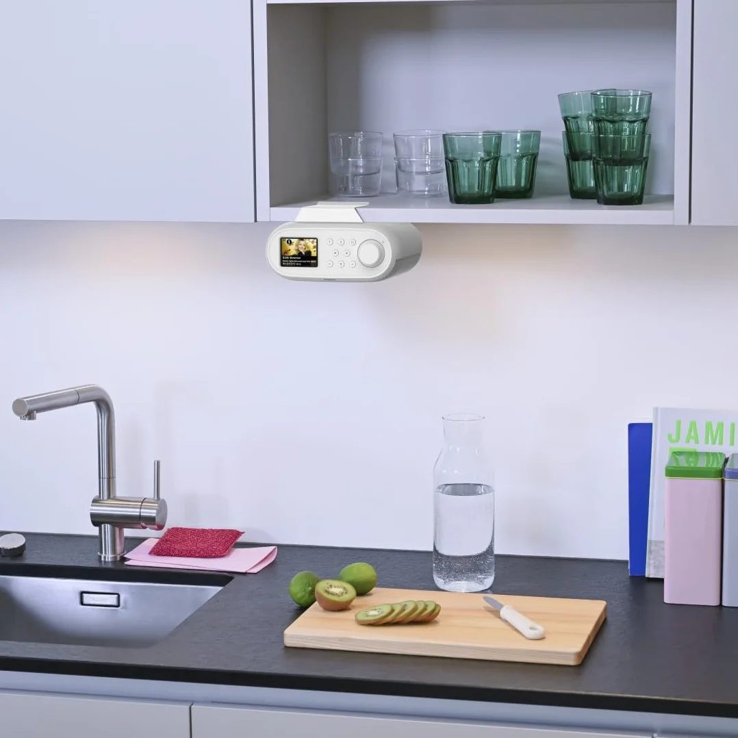 Hama DIR400 radio cyfrowe DAB+ Bluetooth FM Wi-Fi 2,4/5 GHz montaż podszafkowy biały