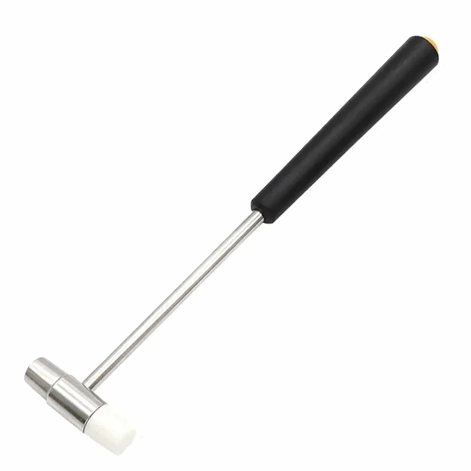 150/185/177mm Mini młotek do naprawy narzędzi metalowy gumowy z podwójną głowicą przenośny majsterkowania biżuteria zegarek narzędzie ręczne(Black 185mm)