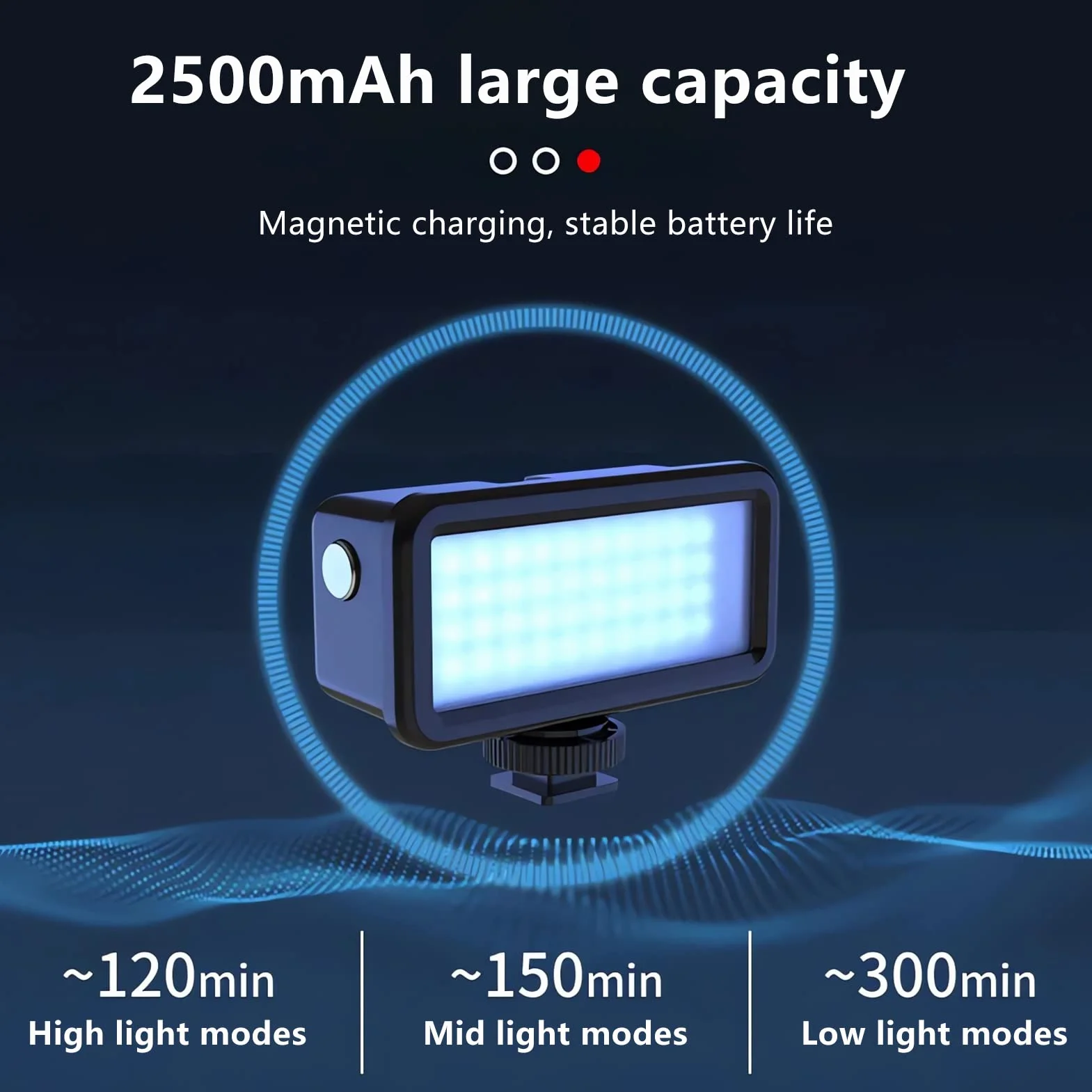 REYGEAK Oświetlenie podwodne High Power IPX8 z filtrami kolorowymi do GoPro Hero 11/10/9 Insta360 X3 DJI Action 3