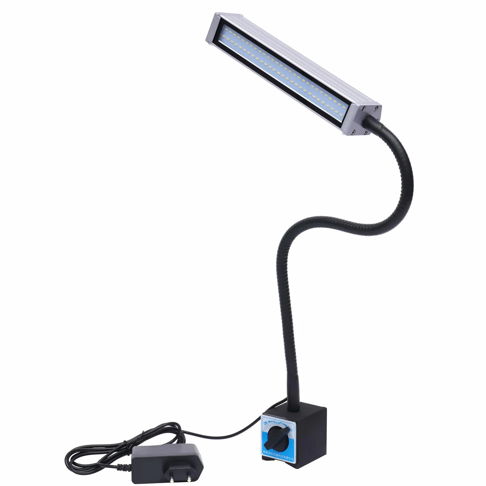 Magnetyczna lampa tokarska LED, lampa z podstawą magnetyczną, 10 W, 1200 lumenów, elastyczna, wodoszczelna, do maszyny do szycia, tokarki, frezowania, wiertarki, oświetlenia przemysłowego