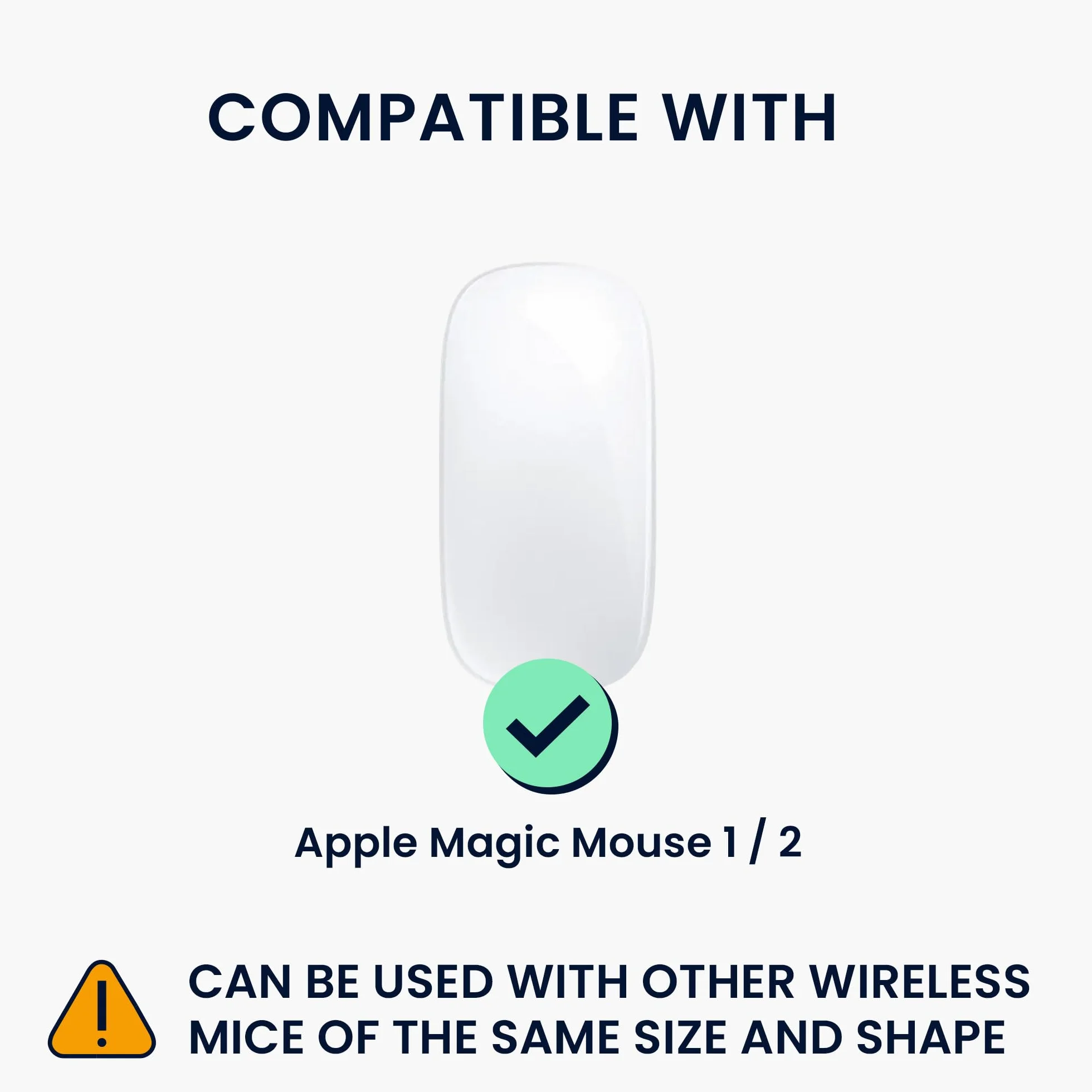 kwmobile Etui ochronne Apple Magic Mouse 1/2, neoprenowe, czarne