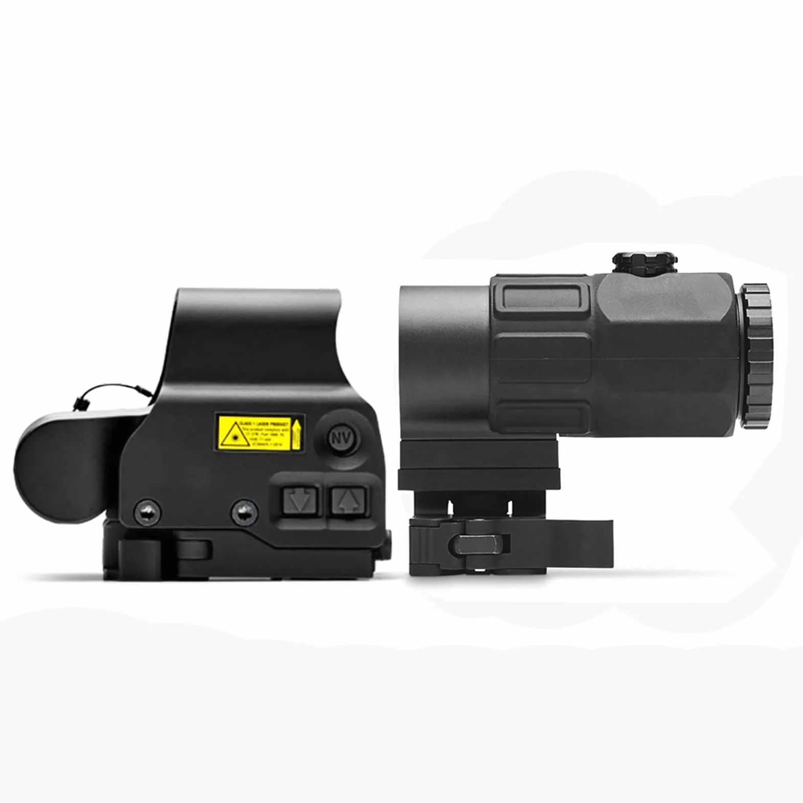 Celownik 558+G45 Green & Red Dot Reflex Scope z G45 5X szkło powiększające, hybrydowy optyczny celownik, montaż na szynie 20 mm