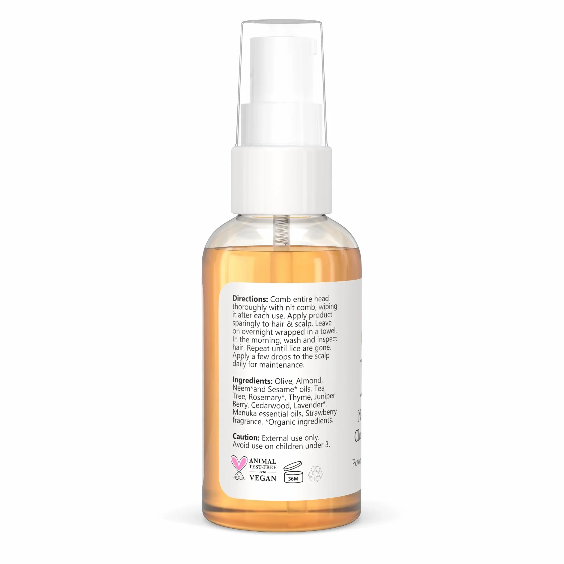 Isabella's Clearly LICE, Powerful Lice Remover with Natural and Essential Oils to Help Eliminate Lice, Nits, Eggs | No Toxins or Harsh Chemicals | Rosemary, Cedarwood, Tea Tree | Metal Nit Comb Included (60ml)