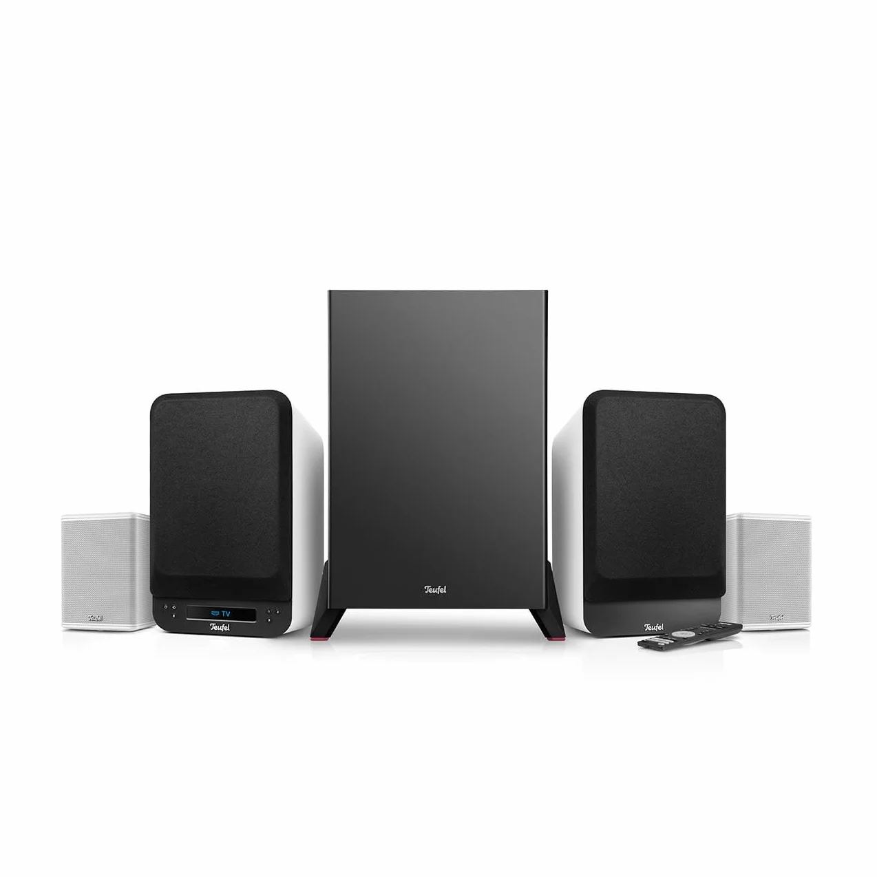 Teufel Ultima 25 Active Surround 4.1 system dźwiękowy bezprzewodowy subwoofer Bluetooth Dolby Audio DAB+ HDMI ARC CEC