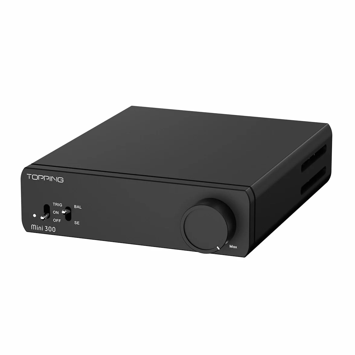 Topping Mini 300 kompaktowy wzmacniacz mocy na biurko, 140 W x 2 wejścia TRS/RCA, w pełni symetryczny wzmacniacz (czarny)