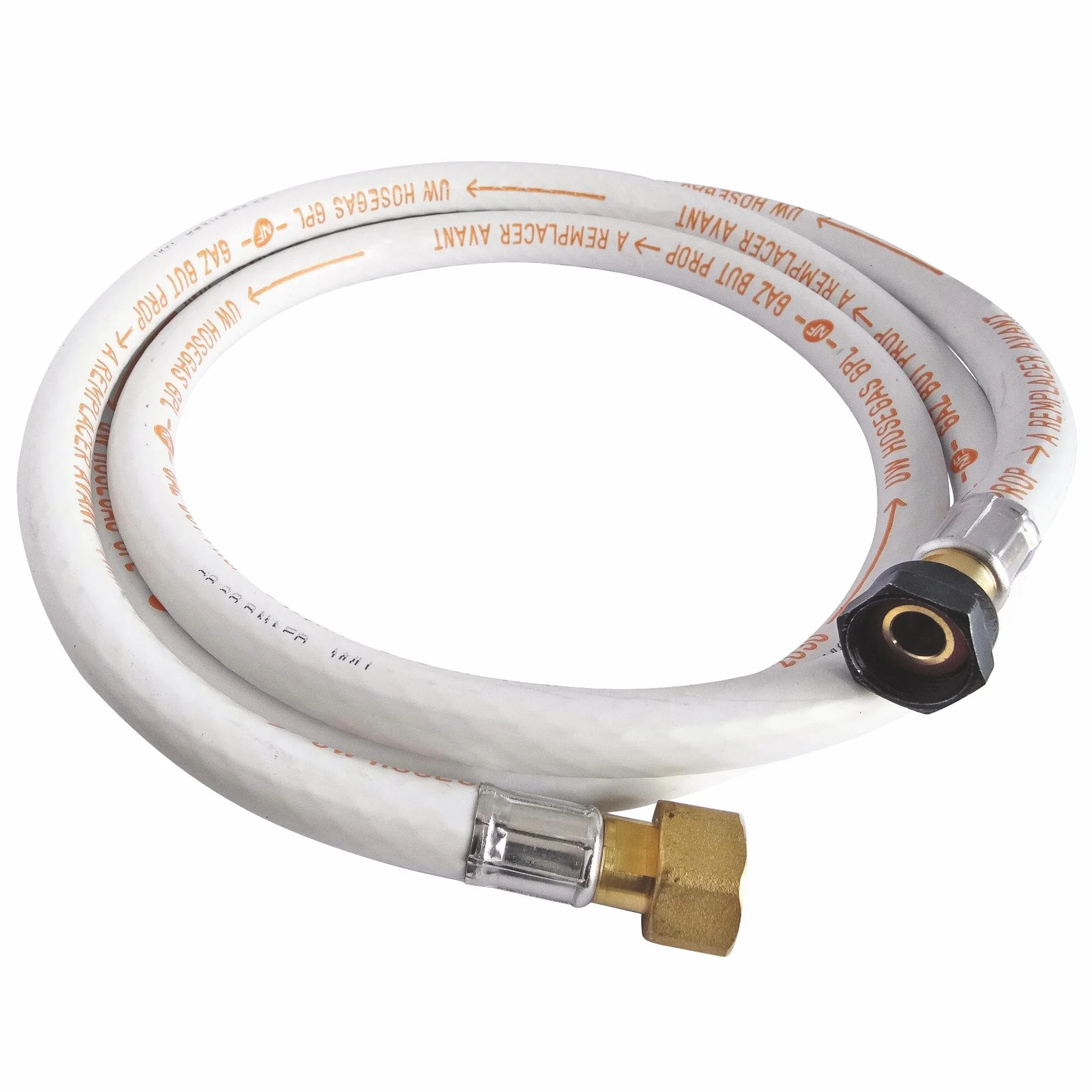 SOMATHERM FOR YOU B657-16 Tuyau de gaz caoutchouc butane/propane 10 ans 1,50 m SOMATHERM for YOU-B657-10 wąż gumowy, szary, 1,5 m - Raccords écrou tournant 20/150 et 15/21