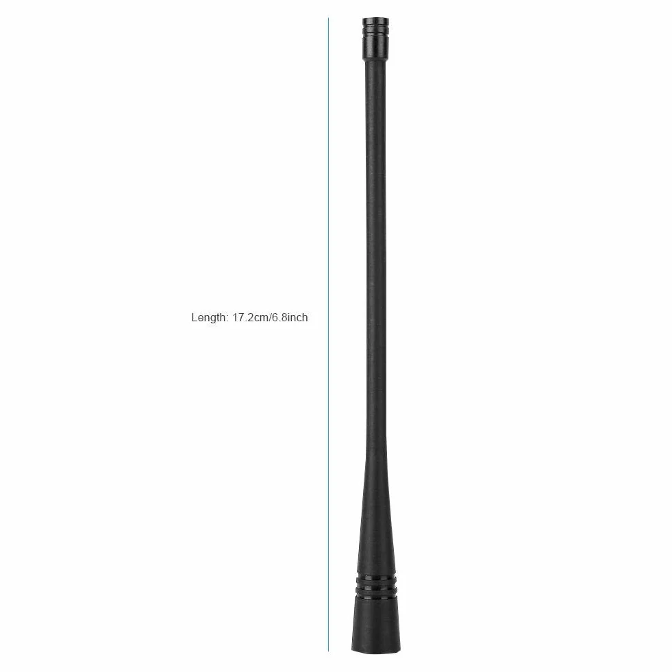 ASHATA Antena wtykowa SMA, wtyk SMA UHF miękka gumowa antena do 2-drożnego radia walkie-talkie Częstotliwość 400-520 MHz, jednoczęstotliwościowe/antena UHF ze stabilną transmisją informacji
