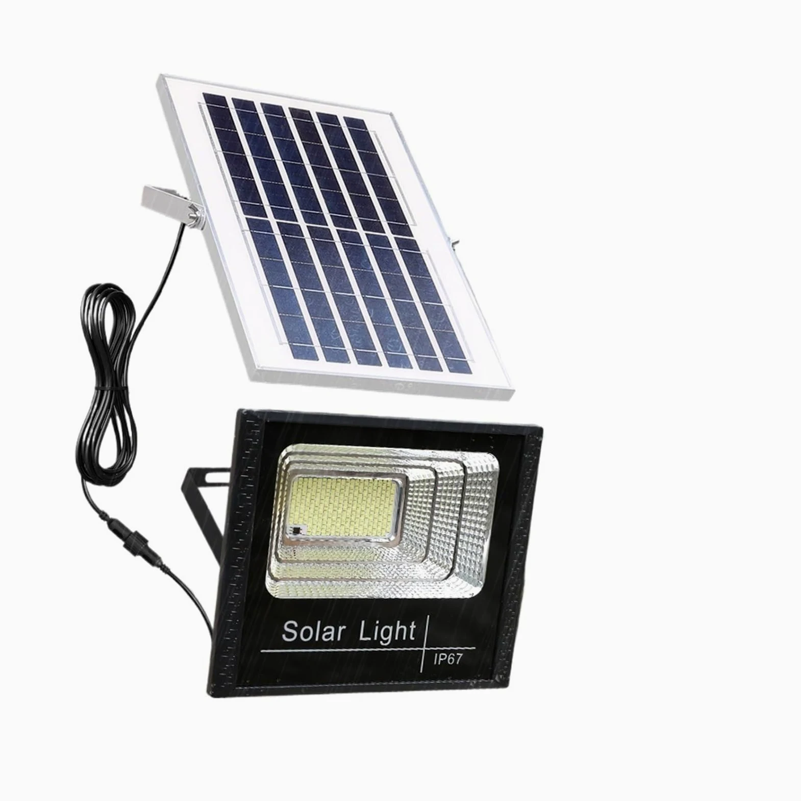 Lampa solarna zewnętrzna, Lampa słoneczna LED 500 W Światła powodziowe Zewnętrzne reflektory słoneczne Reflektory z pilotem do Garden Street