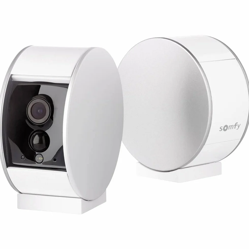 somfy 2401507 kamera wewnętrzna, kamera bezpieczeństwa Full HD do systemów bezpieczeństwa domowego, inteligentne urządzenie ze zintegrowaną aplikacją i prostą instalacją