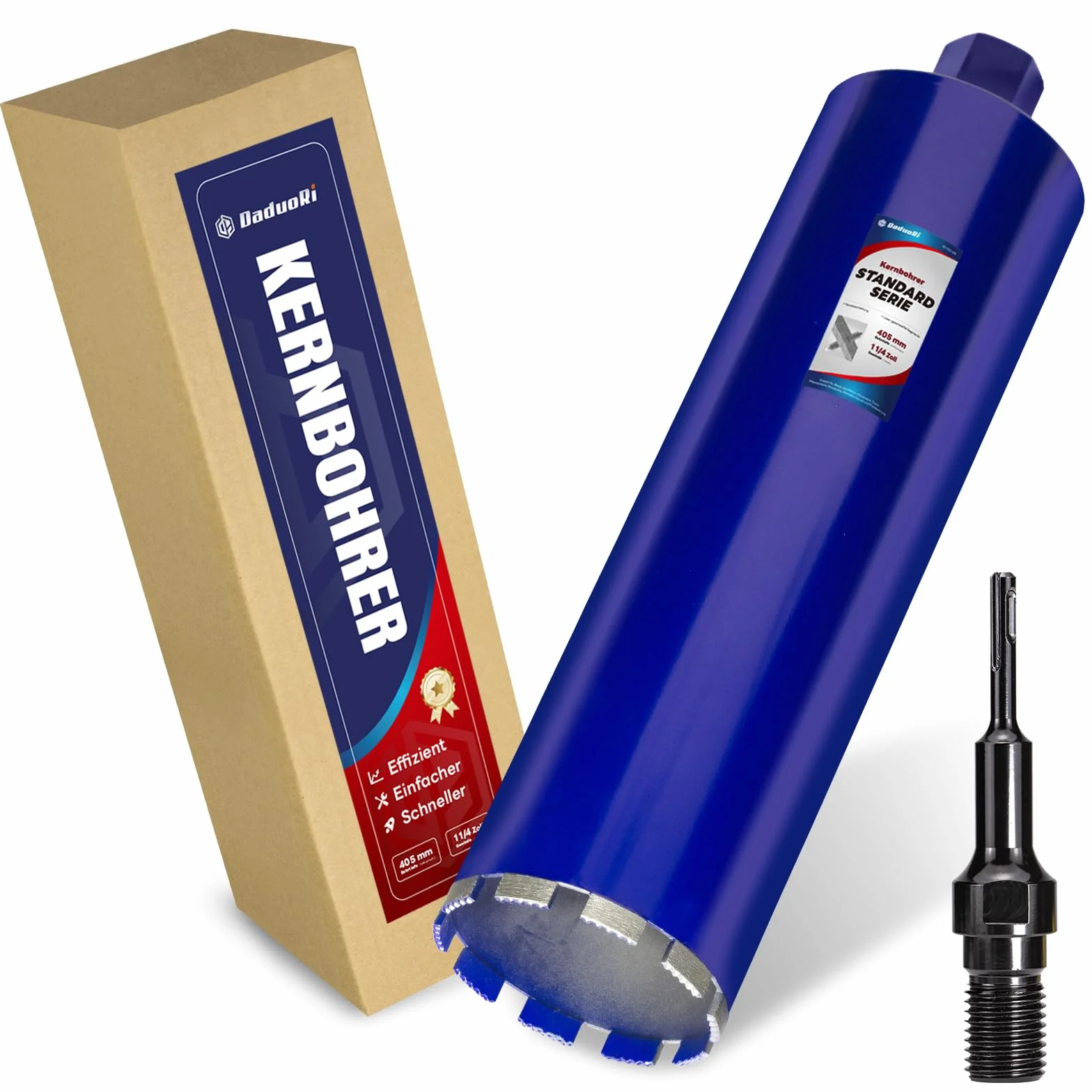 Wiertło rdzeniowe 120 mm z SDS Plus (1-1/4 cala) – głębokość cięcia 410 mm – wiercenie na mokro diamentowa koronka wiertnicza do betonu zbrojonego, muru, kamienia, cegły (łącznie 460 mm)