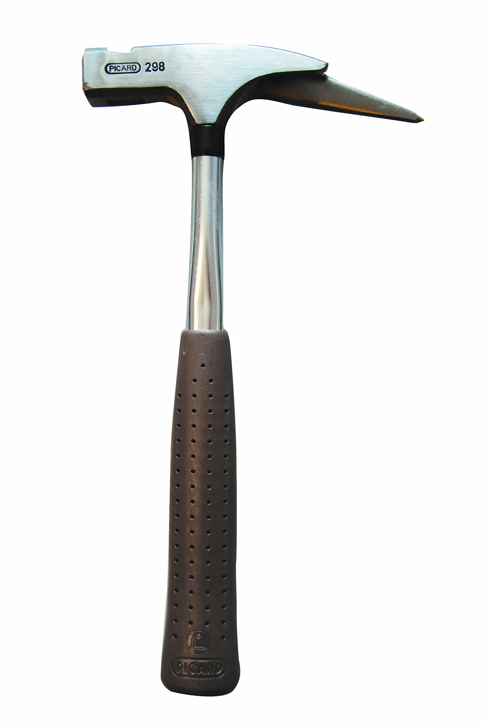Stubai 273701 Młotek dachowy ze stalowym uchwytem Picard, srebrny/brązowy, 600 g