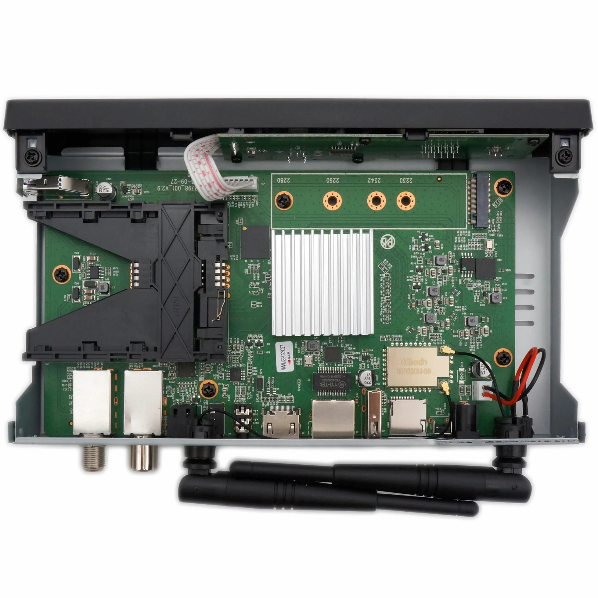 Octagon SF8008 4K Combo Supreme V3 UHD E2 1 x DVB-S2X, 1 x DVB-C/DVB-T2, Linux PVR odbiornik satelitarny, 2.4/5G Dual-Band WiFi, 1 Gbit LAN, interfejs M.2, BT 5.1, pilot na podczerwień, kabel HTS
