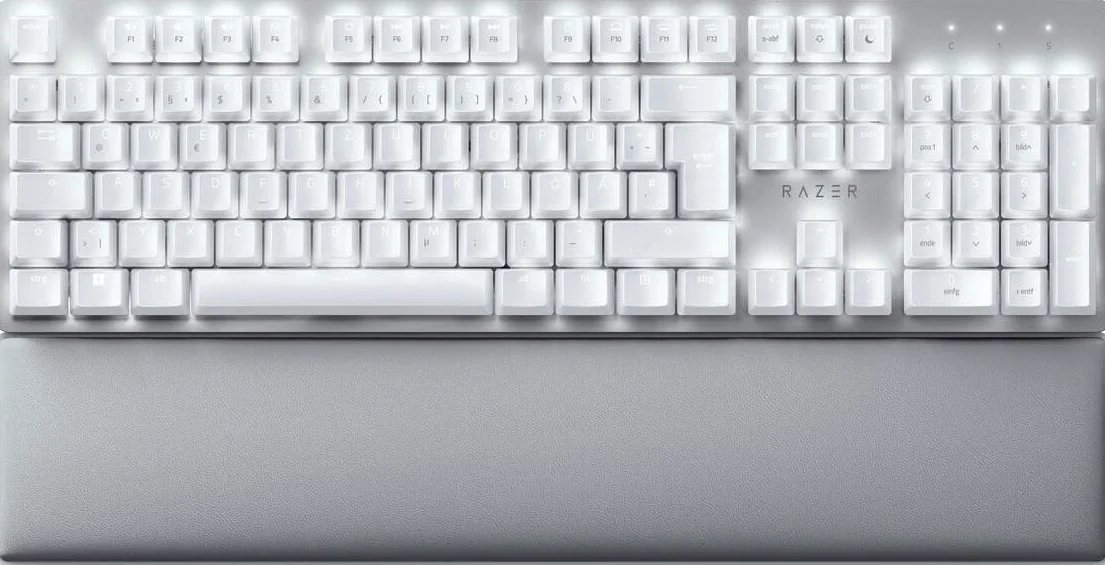 Razer Pro Type Ultra bezprzewodowa klawiatura mechaniczna żółty przełącznik liniowy Bluetooth