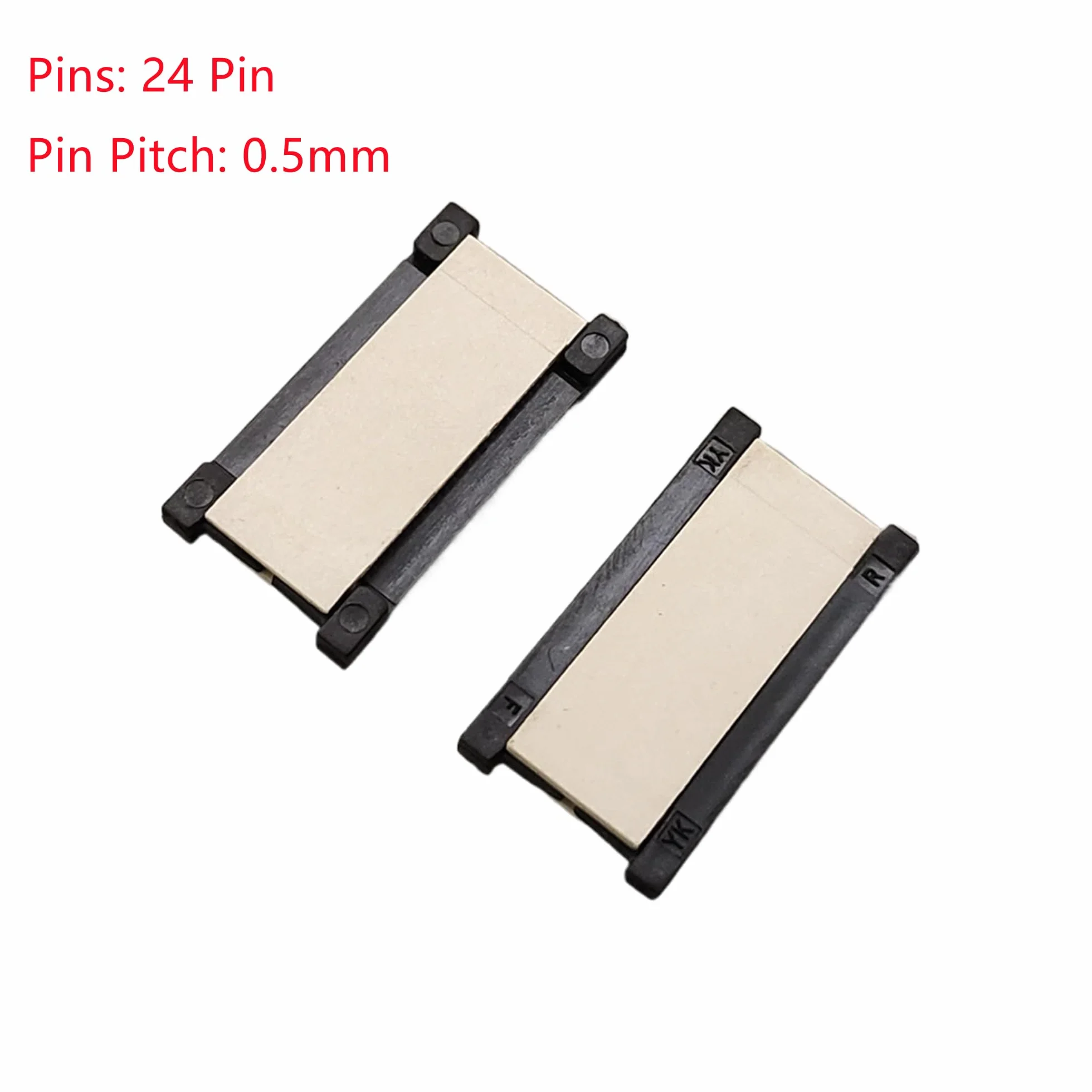 0,5 mm Pitch 24 Pin FPC FFC elastyczny płaski kabel przedłużacz adapter (5 zestawów)