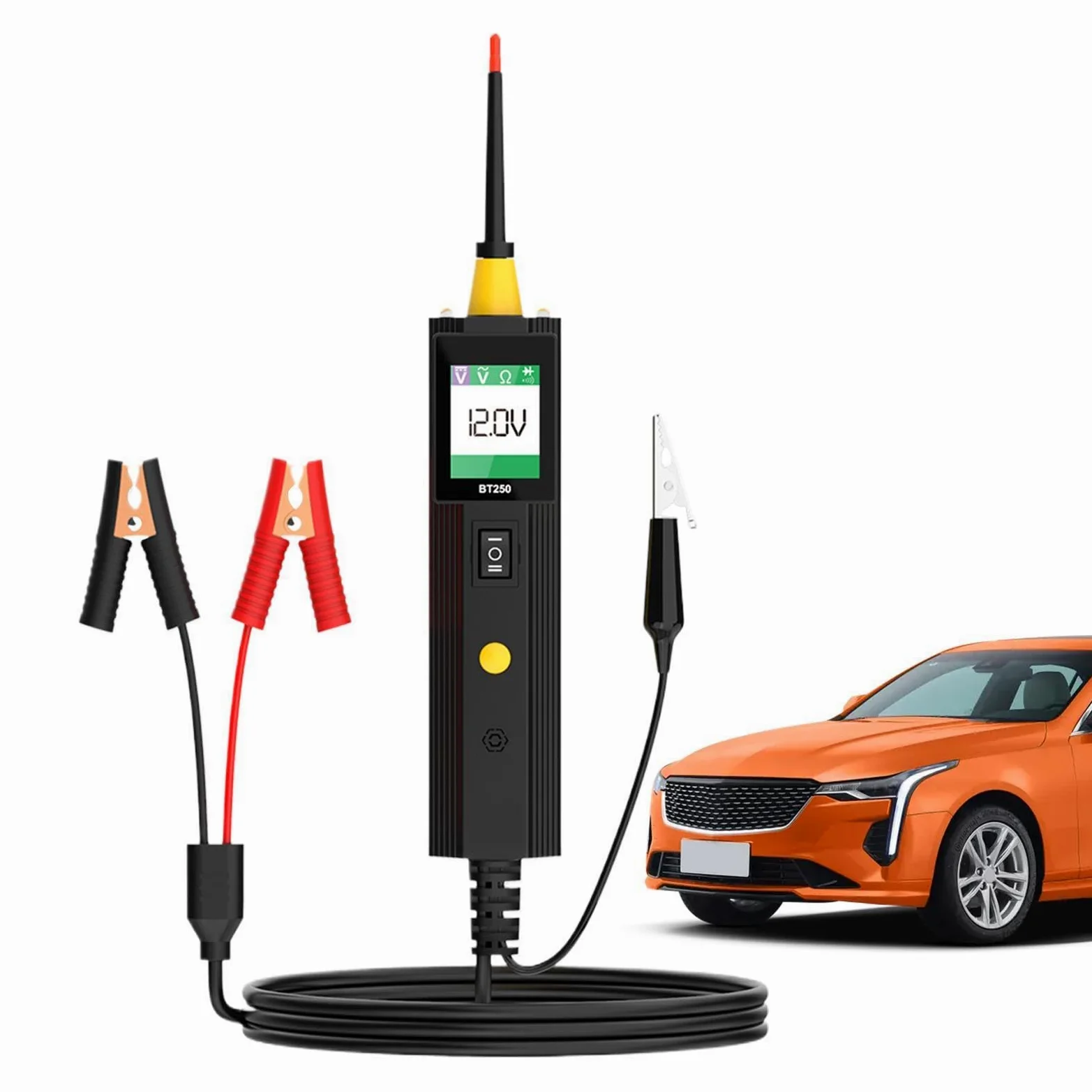 Tester Obwodów Samochodowych Z Sondą Wielofunkcyjny Tester Elektryczny Z | Wykrywacz Przerw Przewodów Samochodowych Do Ciężarówek, SUV-ów, Kamperów, Przeciążeń I Niskiego