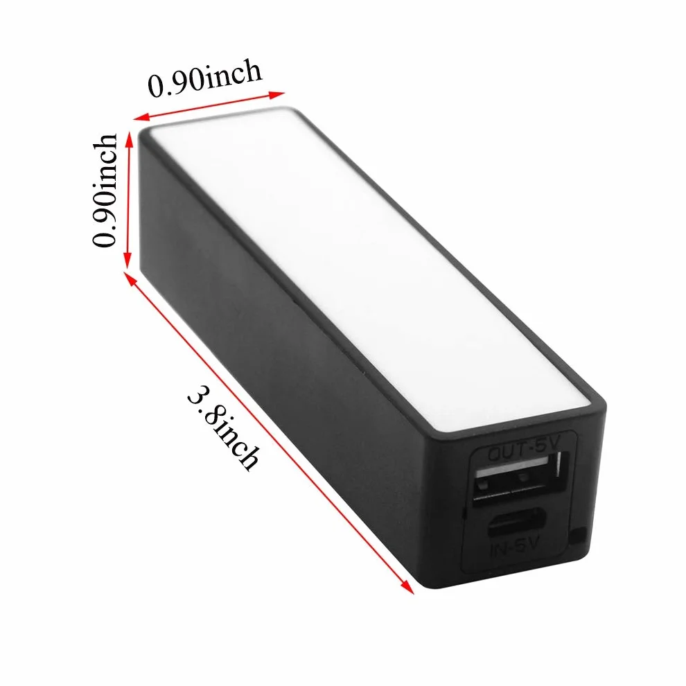 Power Bank USB 18650, Etui na Baterie Zestaw Ładowania Czarny