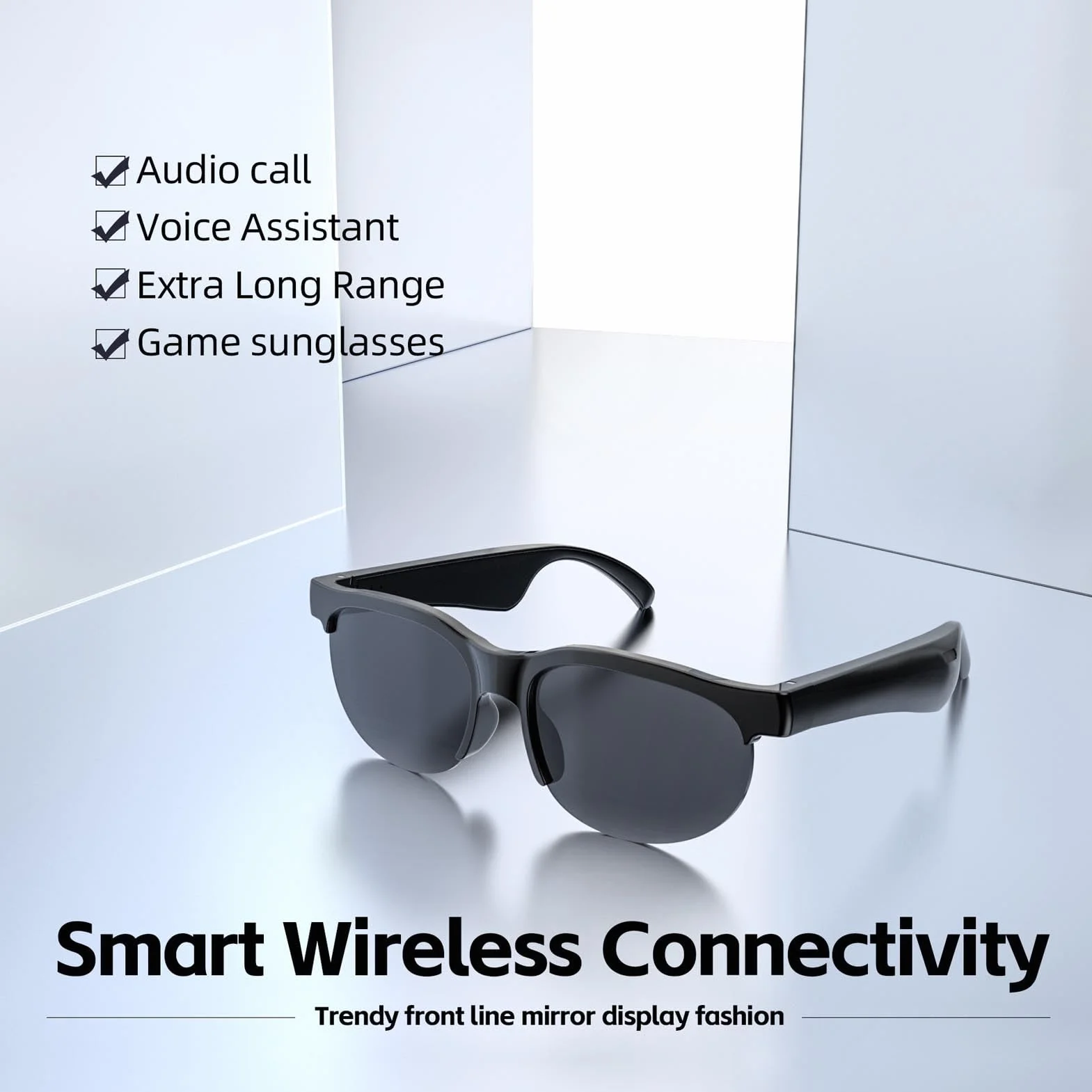VBESTLIFE AI Inteligentne Okulary Bluetooth Tłumaczenie w Czasie Rzeczywistym 144 Języki