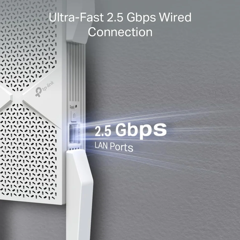 TP-Link RE655BE Wzmacniacz sygnału Wi-Fi 7 BE9300 tri-band 9,3 Gb/s MLO port 2.5G EasyMesh
