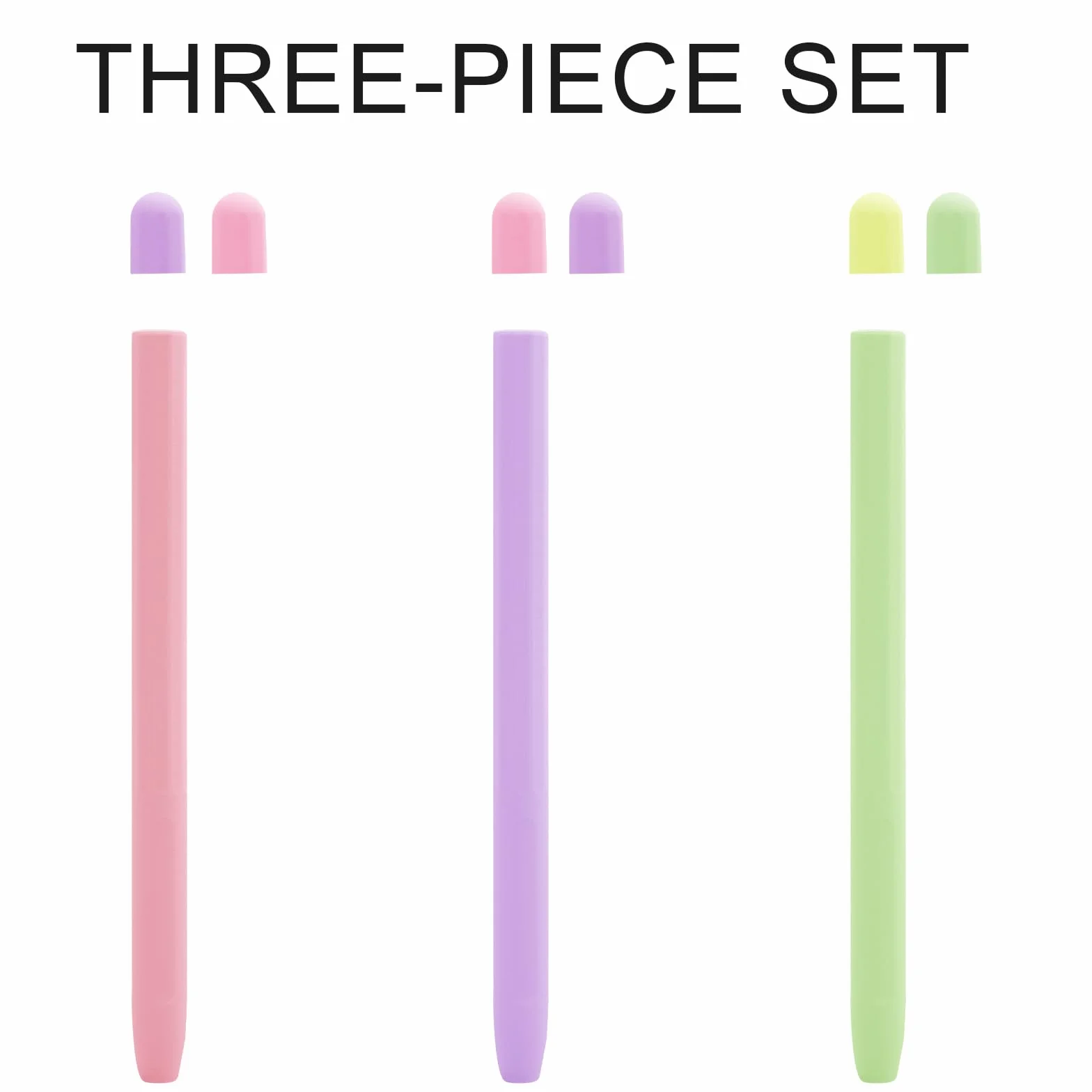 Silikonowe etui na rysik Apple Pencil kompatybilne z Apple Pencil Pro i 2. generacji ergonomiczny uchwyt magnetyczne ładowanie fioletowe matcha zielona różowe