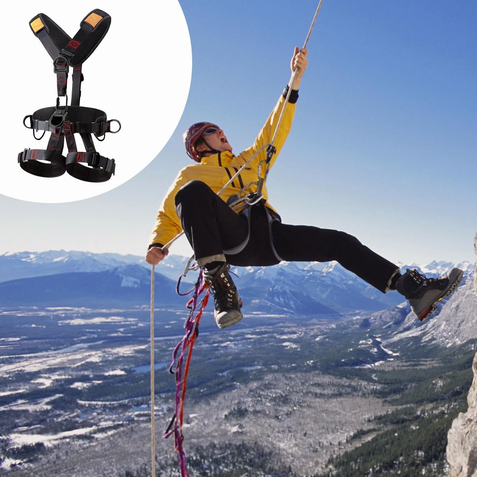Safety Harness Fall Protection Kit l Fall Arrest Harness l Safety Fall Protection Equipment l High-Quality Fall Protection Kit l Sturdy Safety Harness High-Quality Construction For Any activities