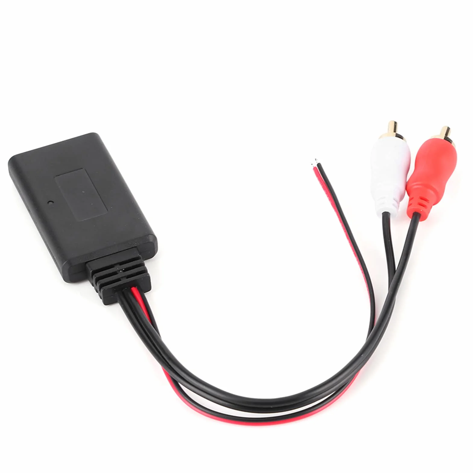 Qiilu samochodowy adapter audio Bluetooth, wejście Aux uniwersalny bezprzewodowy adapter modułu Bluetooth AUX Audio 2 kabel złącze radia samochodowego