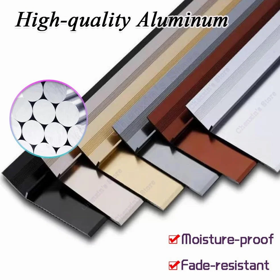 Antypoślizgowa aluminiowa listwa przejściowa do podłogi 10-35 mm regulacja wysokości adapter drzwi i płytek do podłóg winylowych i laminowanych srebrna 100 cm - idealna do bezszwowych rozwiązań