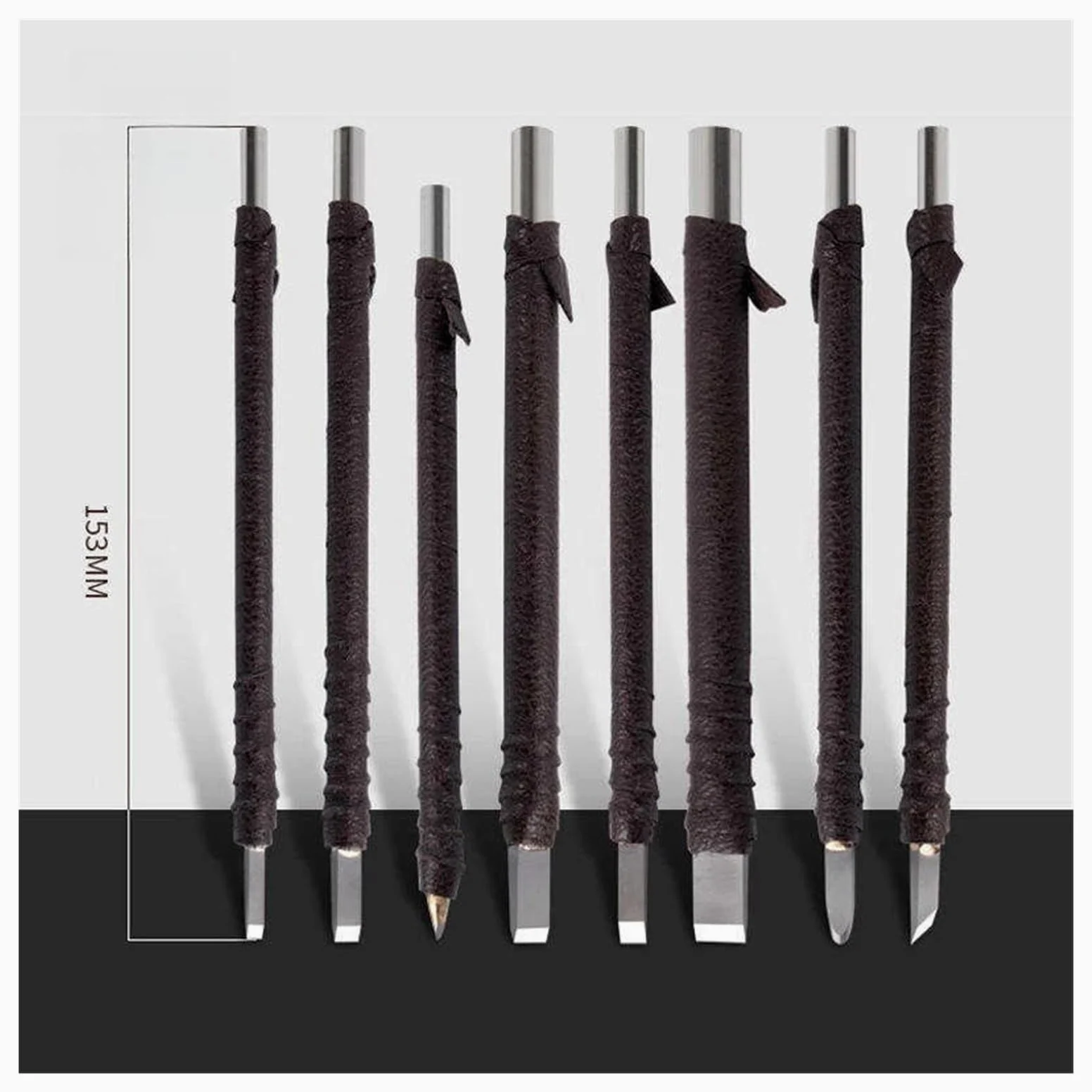8/10 Sztuk Zestaw Narzędzi Ręcznych Do Rzeźbienia W Kamieniu Ze Stali Wolframowej Dłuto Narzędzie Obróbki Drewna(8Pcs)