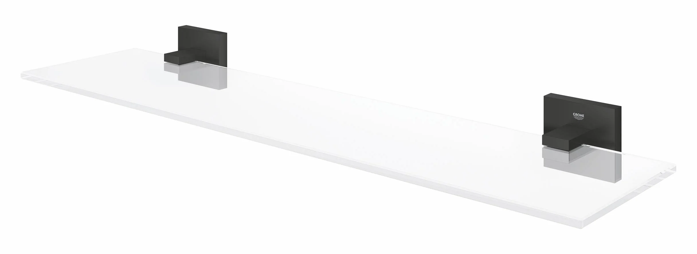 GROHE Start Cube Shelf szklana półka matowa czerń