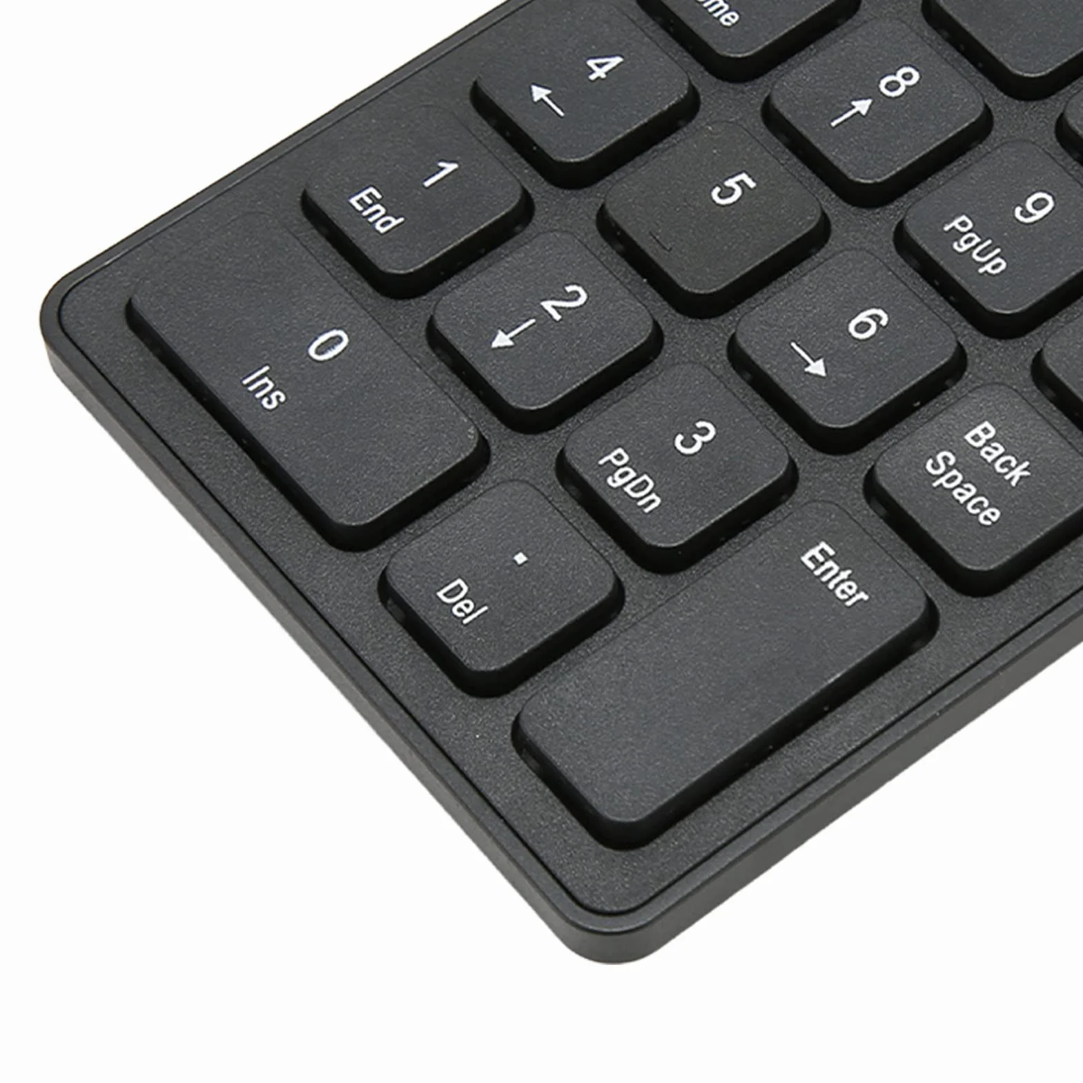 Mini Klawiatura Numeryczna 2.4G Wireless 18 Klawiszy USB Ergonomiczna Przenośna do Laptopa PC Ciche Klawisze