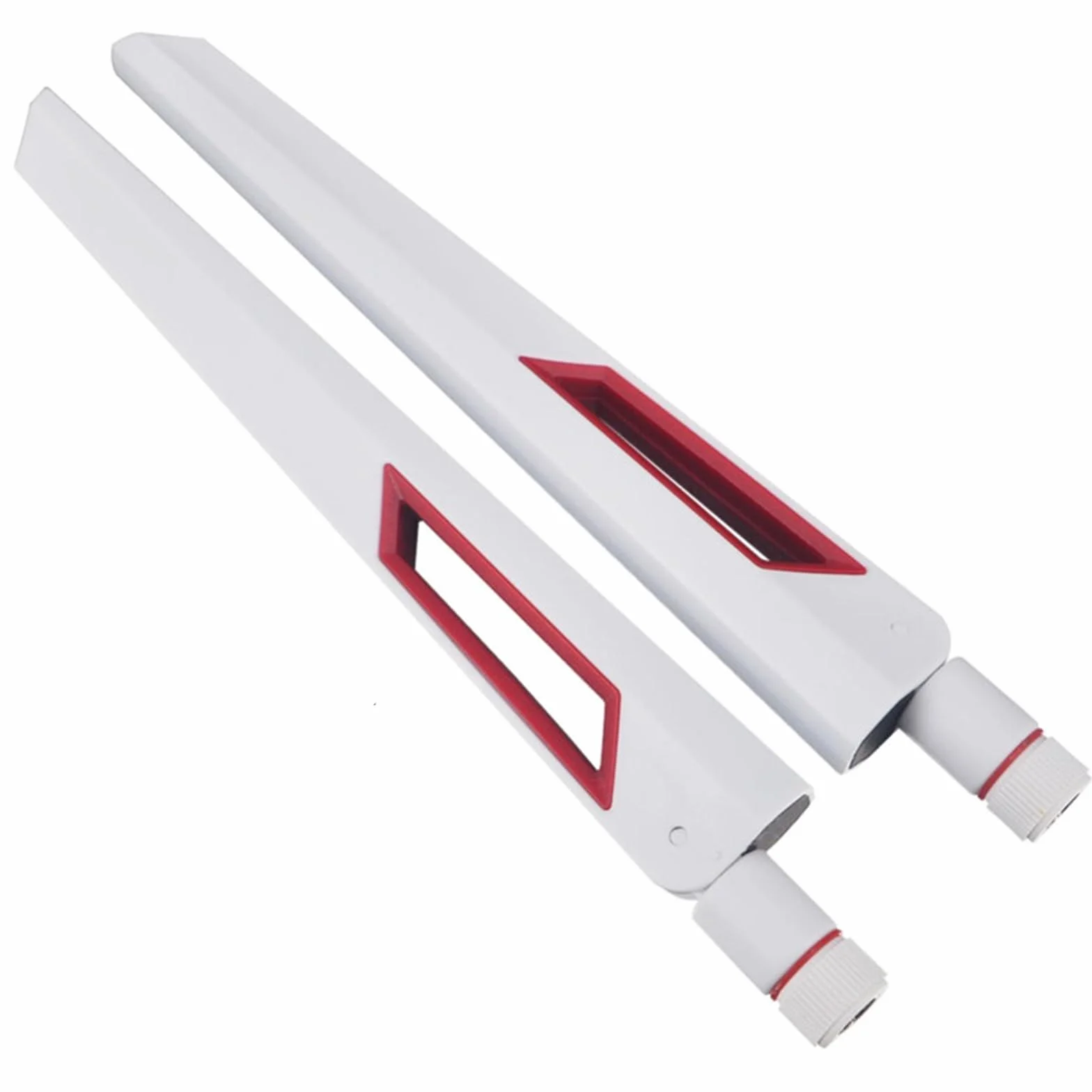 VIEVRE Antena Wi-Fi SMA 2x MIMO RP, 2,4 GHz 5 GHz 5,8 GHz, 12 dBi, antena WiFi, LTE, routera, zewnętrzna, Bluetooth, PC (biała)
