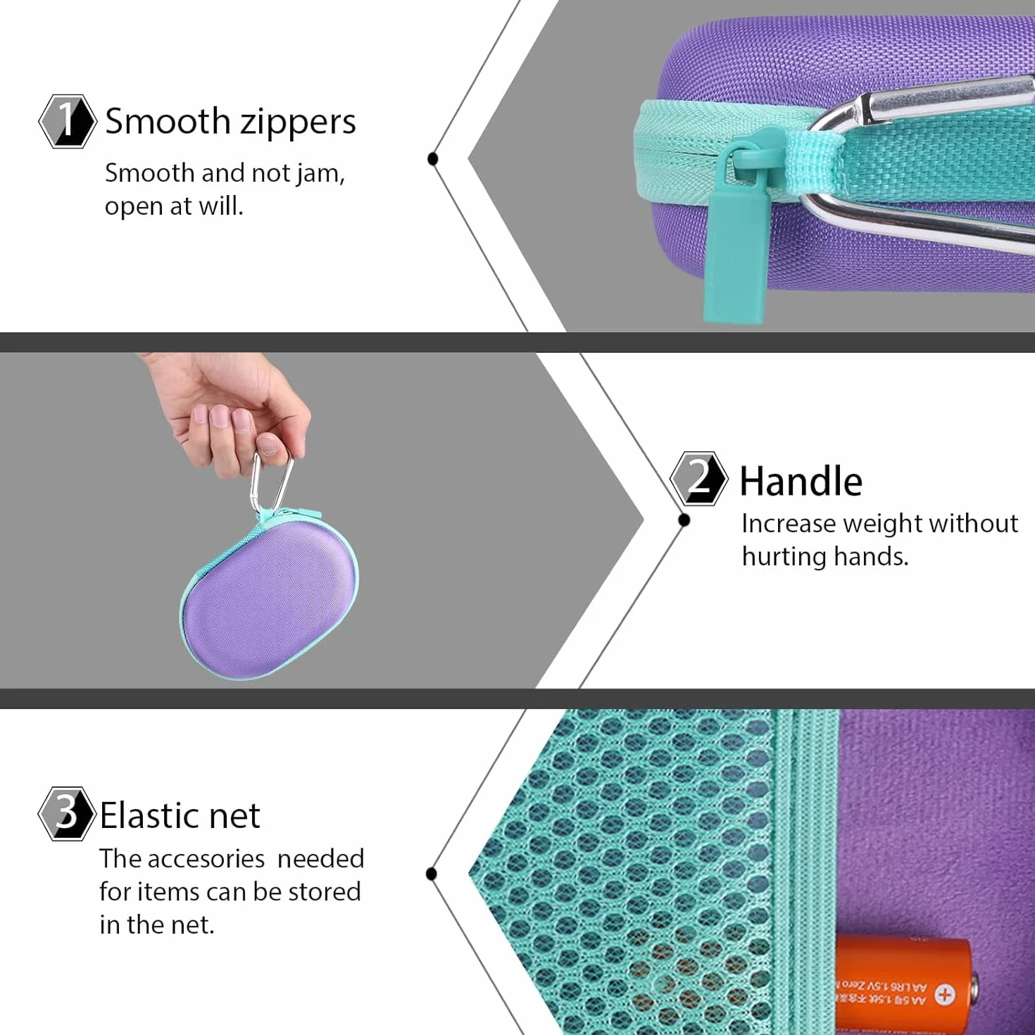 co2CREA Twarde etui podróżne do bezprzewodowej myszy Logitech POP, wyłącznie etui