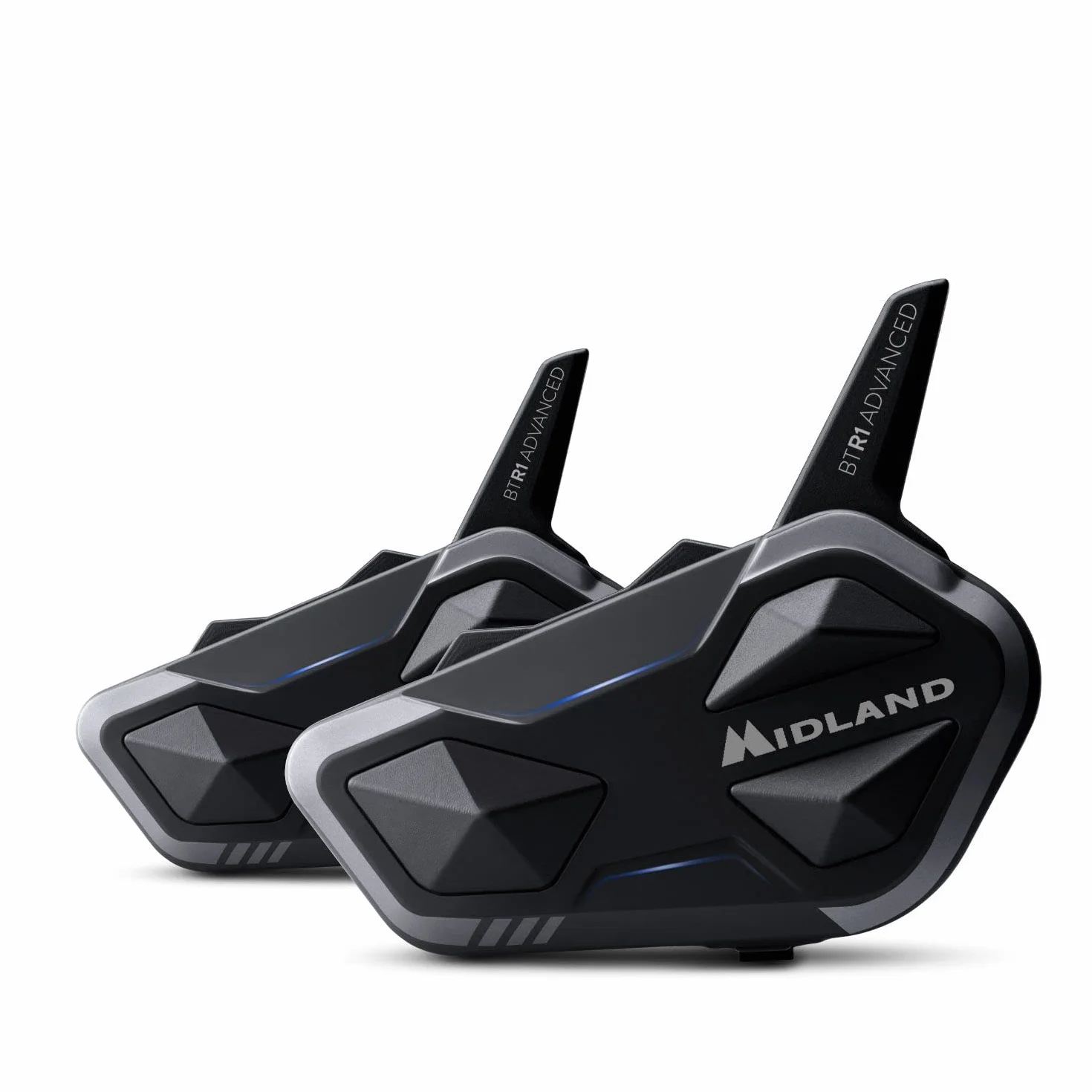 Midland BTR1 Advanced Twin C1529.01 podwójny interkom motocyklowy Bluetooth wodoodporny IPX6 redukcja szumów radio FM