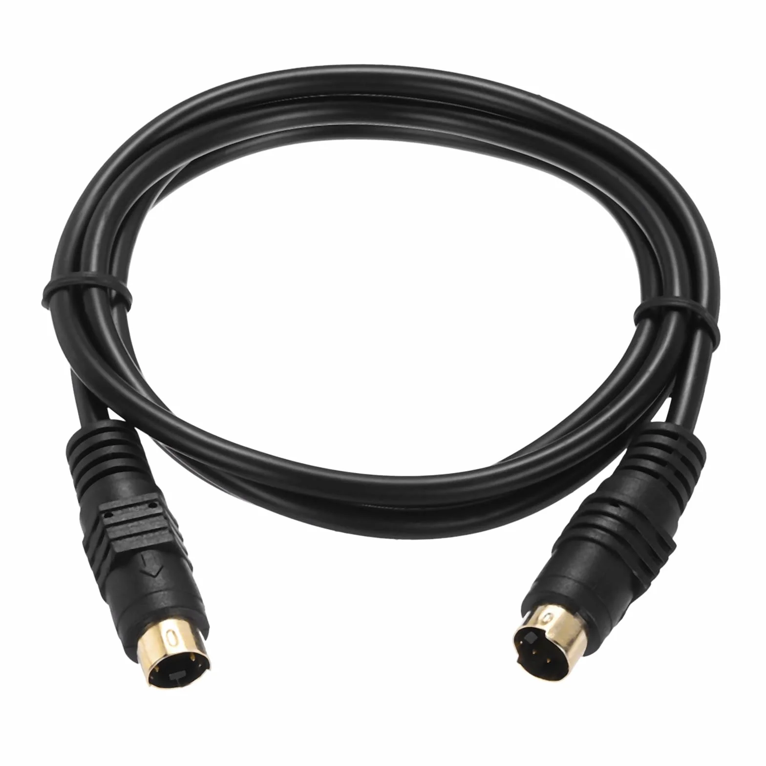 QUARKZMAN S kabel wideo 1 m/3,3 ft, mini DIN 4-pinowy kabel S-video wtyczka na wtyczkę pozłacane złącze transmisja do odbiornika telewizyjnego monitora S-VHS VCR DVD