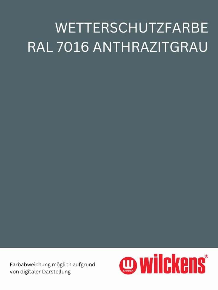 Wilckens farba odporna na warunki atmosferyczne, jedwabisty połysk, 750 ml, RAL 7016 antracytowoszary